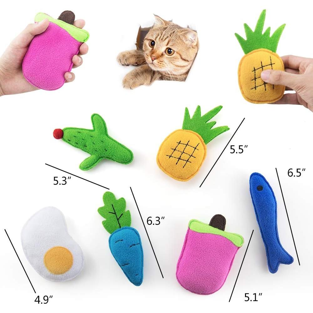 Juguetes de Catnip AWOOF para Gatos - Paquete de 6 Interactivos