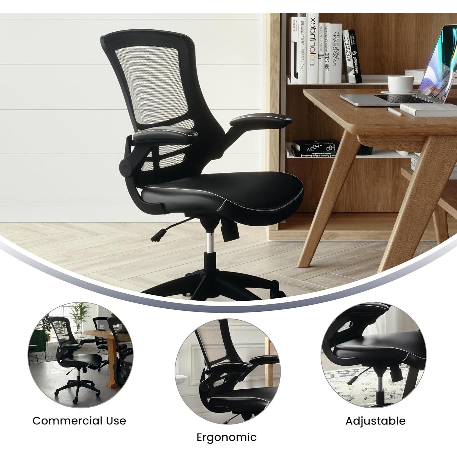 Silla de Oficina Ergonómica Flash Furniture Kelista Negra