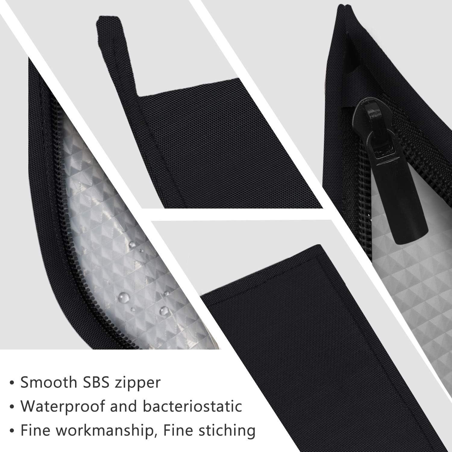 Bolsa Reutilizable Aosbos para Utensilios de Viaje - Negro