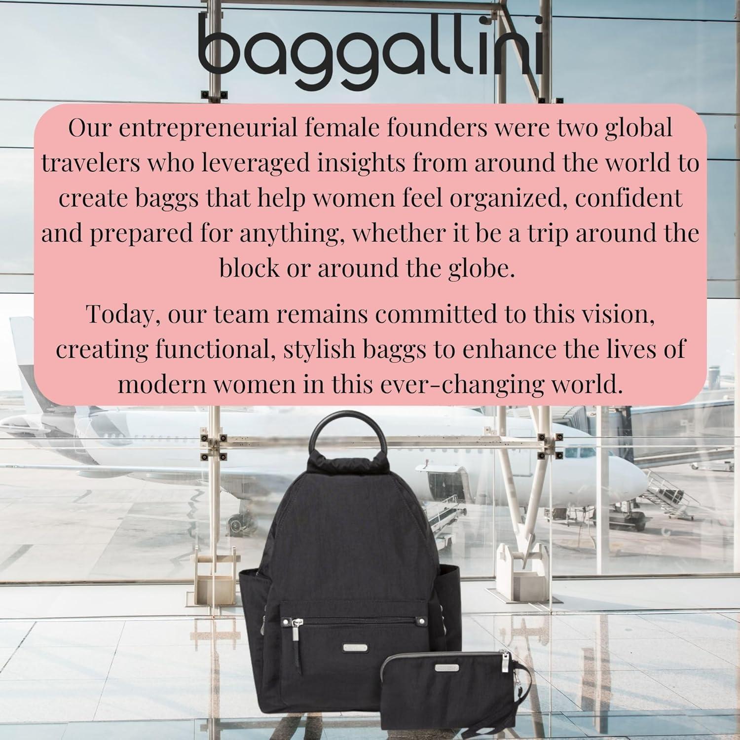 Mochila Baggallini Mujer Clásica con Monedero RFID Negro