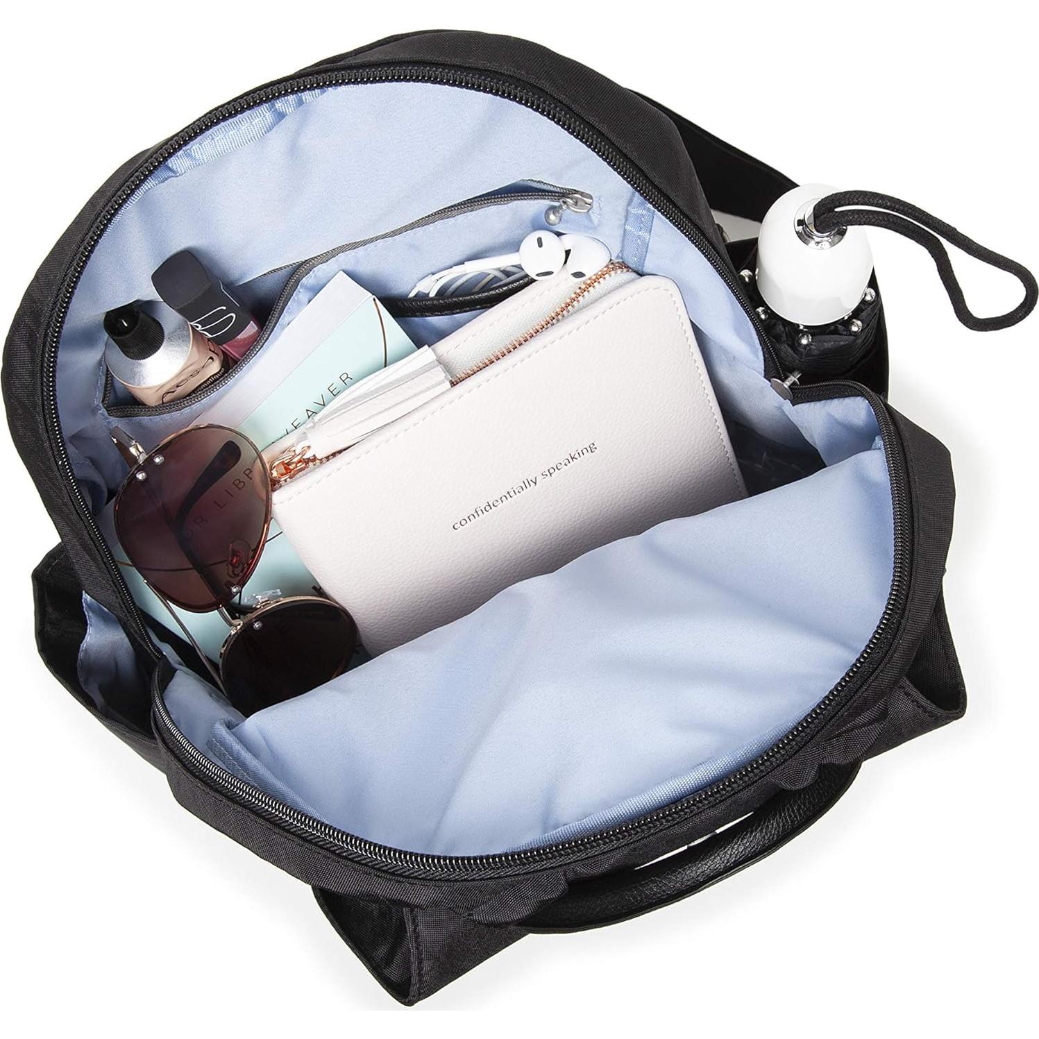 Mochila Baggallini Mujer Clásica con Monedero RFID Negro