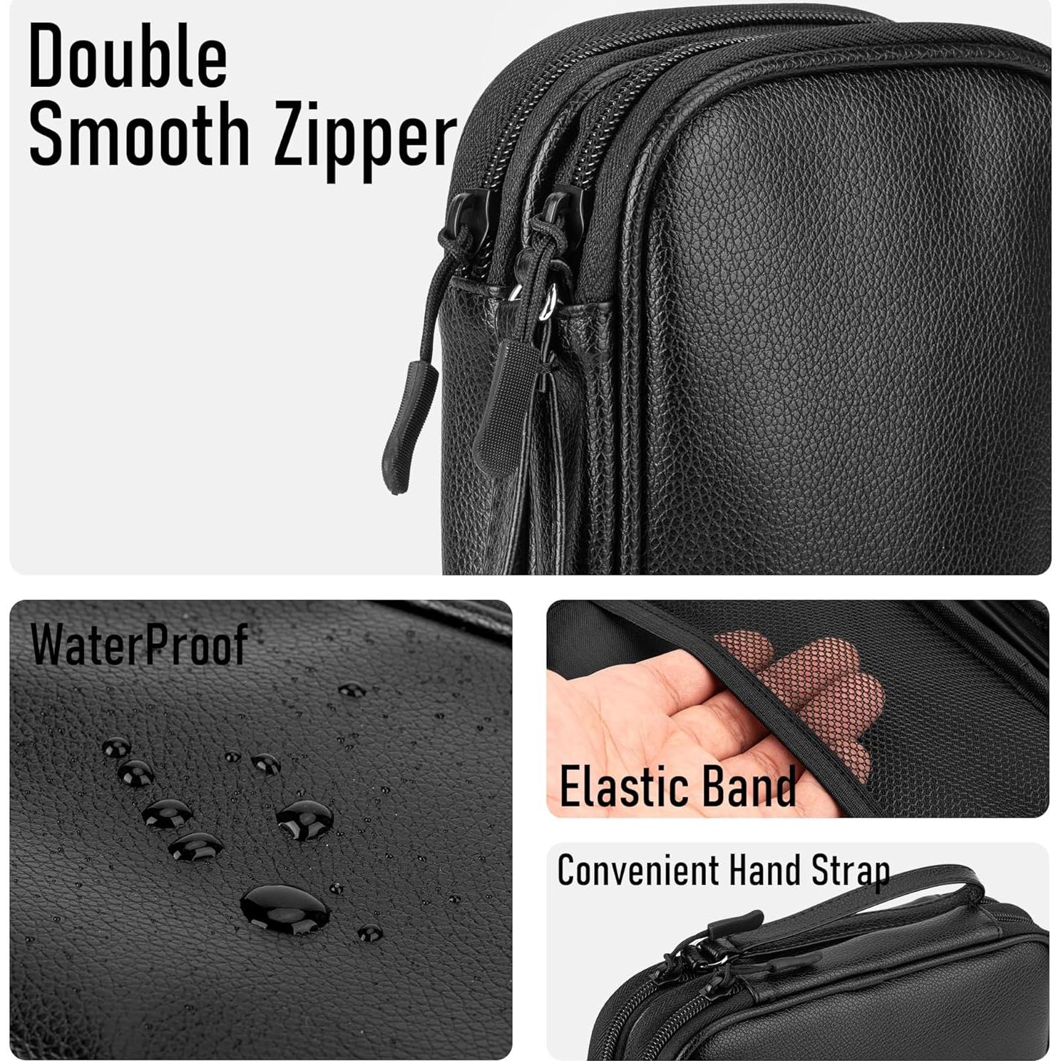 Organizador Electrónico de Viaje Arae - Doble Capa Negro M