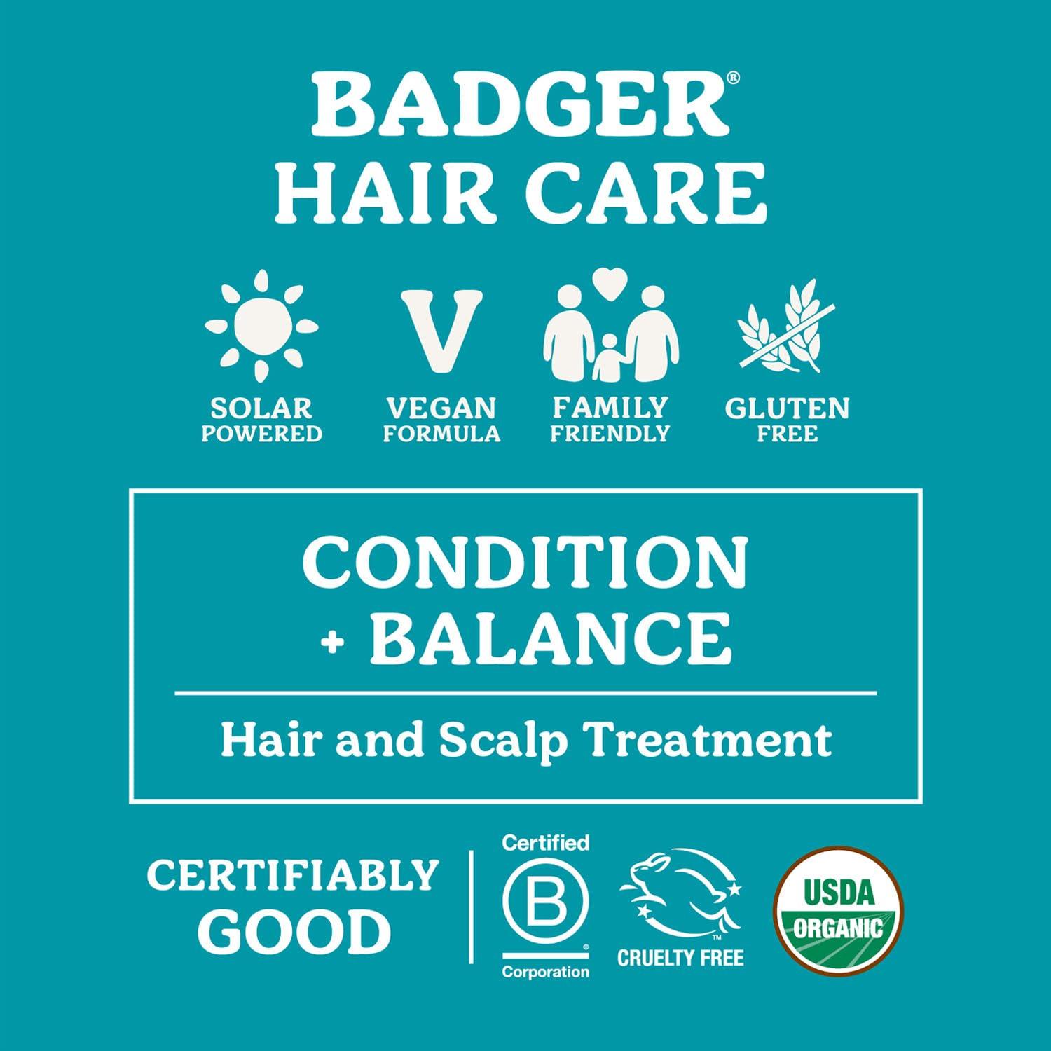 Aceite de Cabello de Argán Badger 60g - Hidratante y Reparador