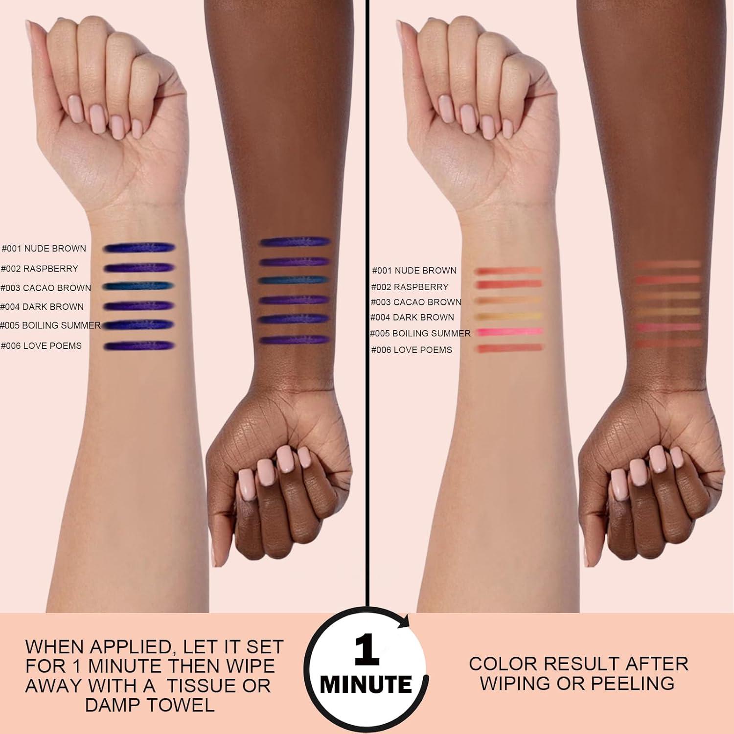 Tinte de Labios Peel Off POPCODE #001 Marrón Nude 32g