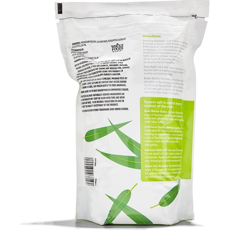 Sal de Epsom Eucalipto 1360g 365 Everyday Value - Relajación