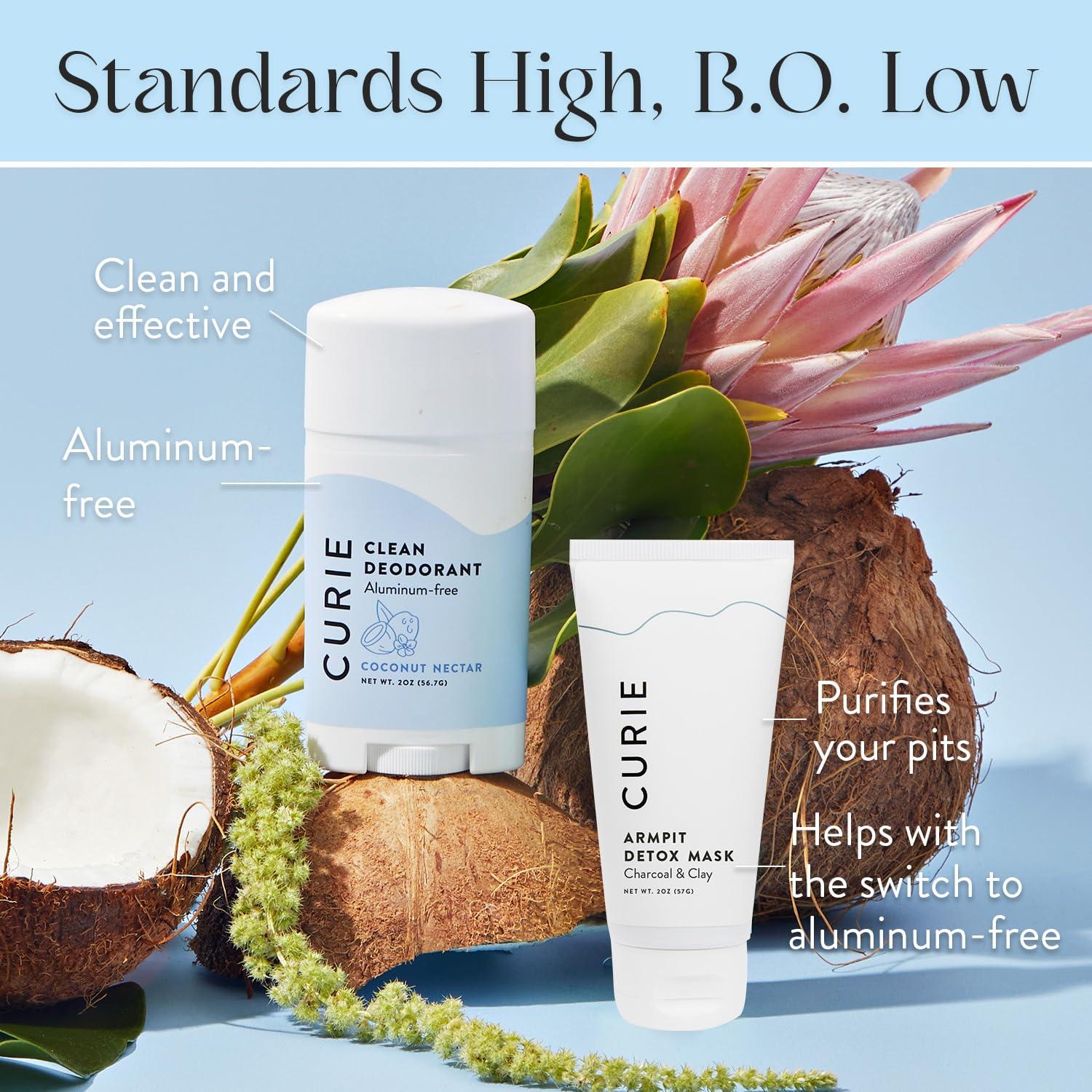 Desodorante Natural Curie Néctar de Coco + Máscara Detox 2pk