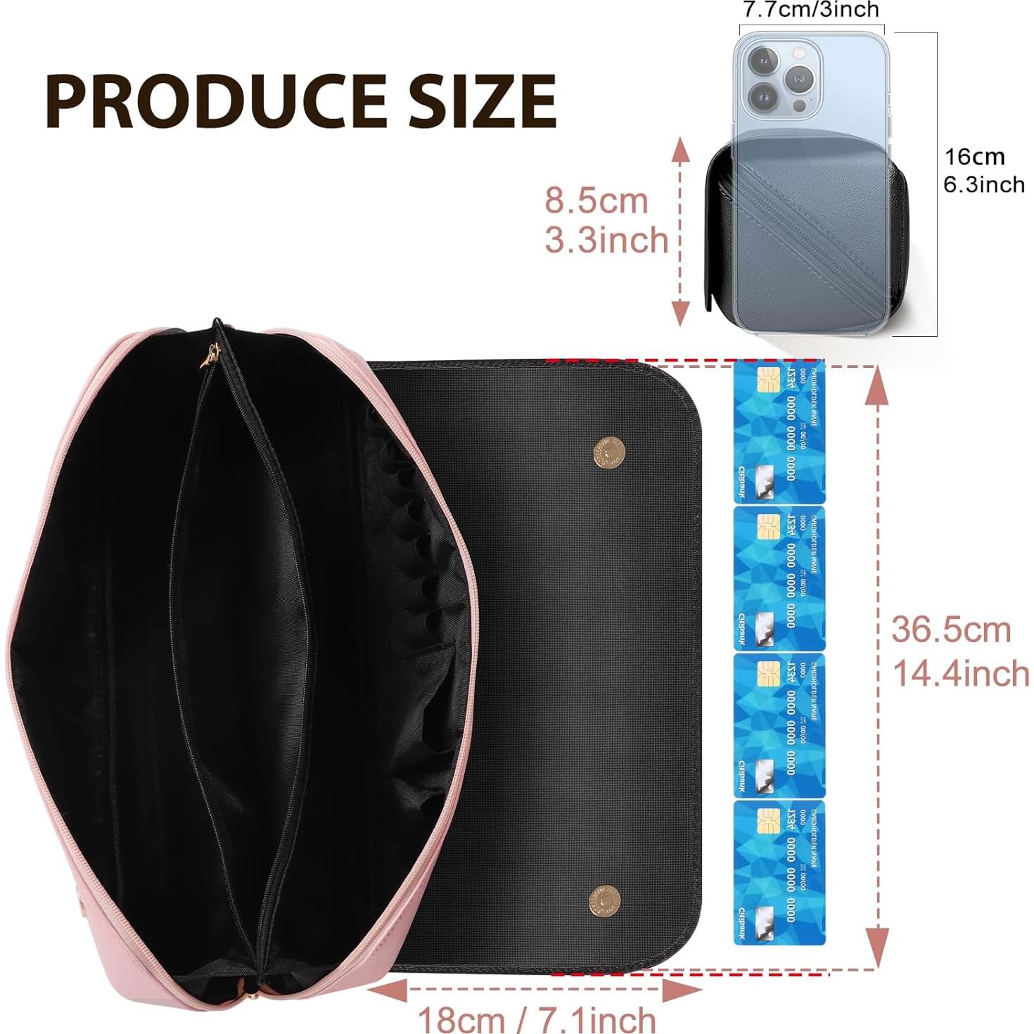 Bolsa de Viaje SS para Herramientas de Cabello con Alfombrilla Calor Negro