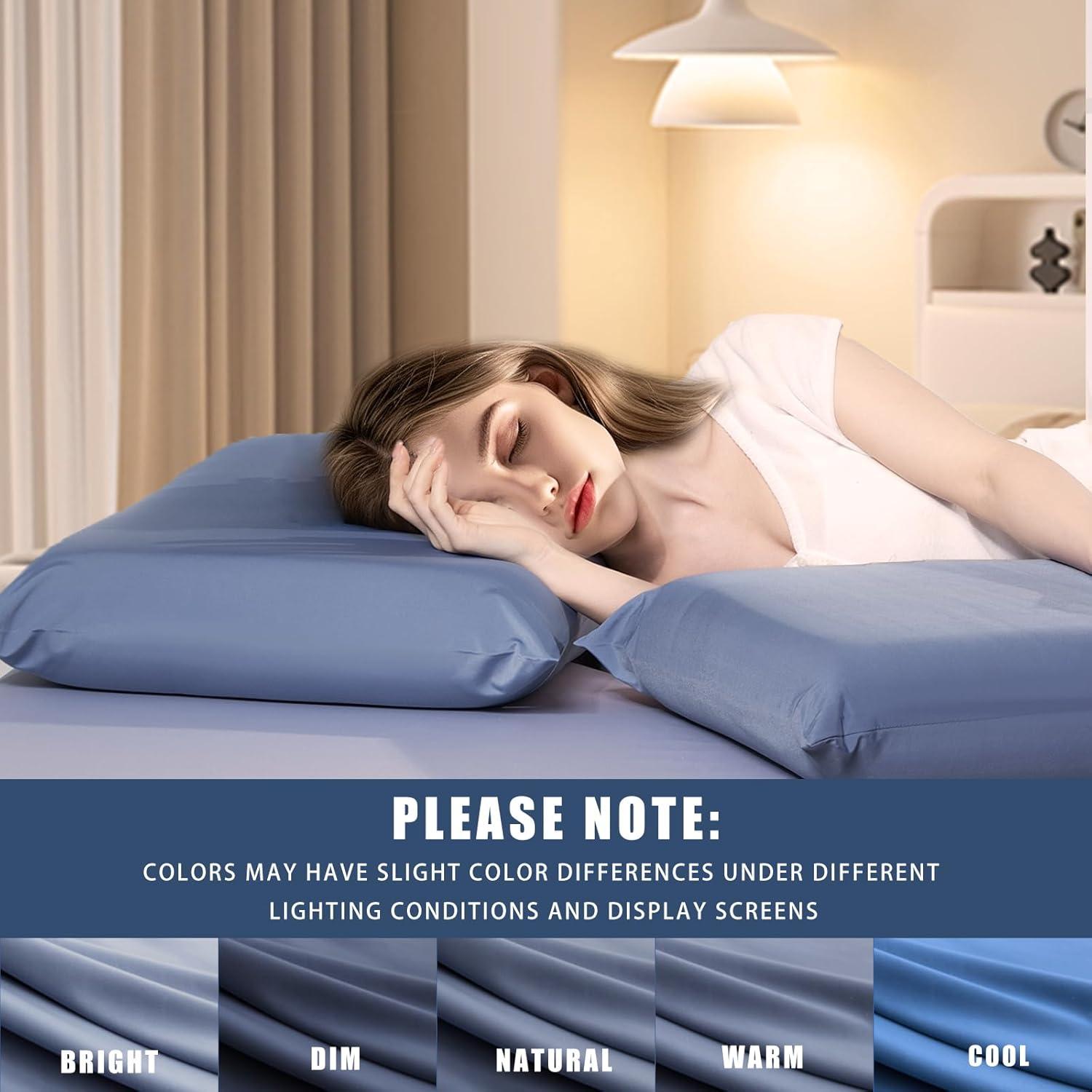 Funda de Almohada TELUS Cooling Estándar 2 Piezas 50.8x66 cm Azul