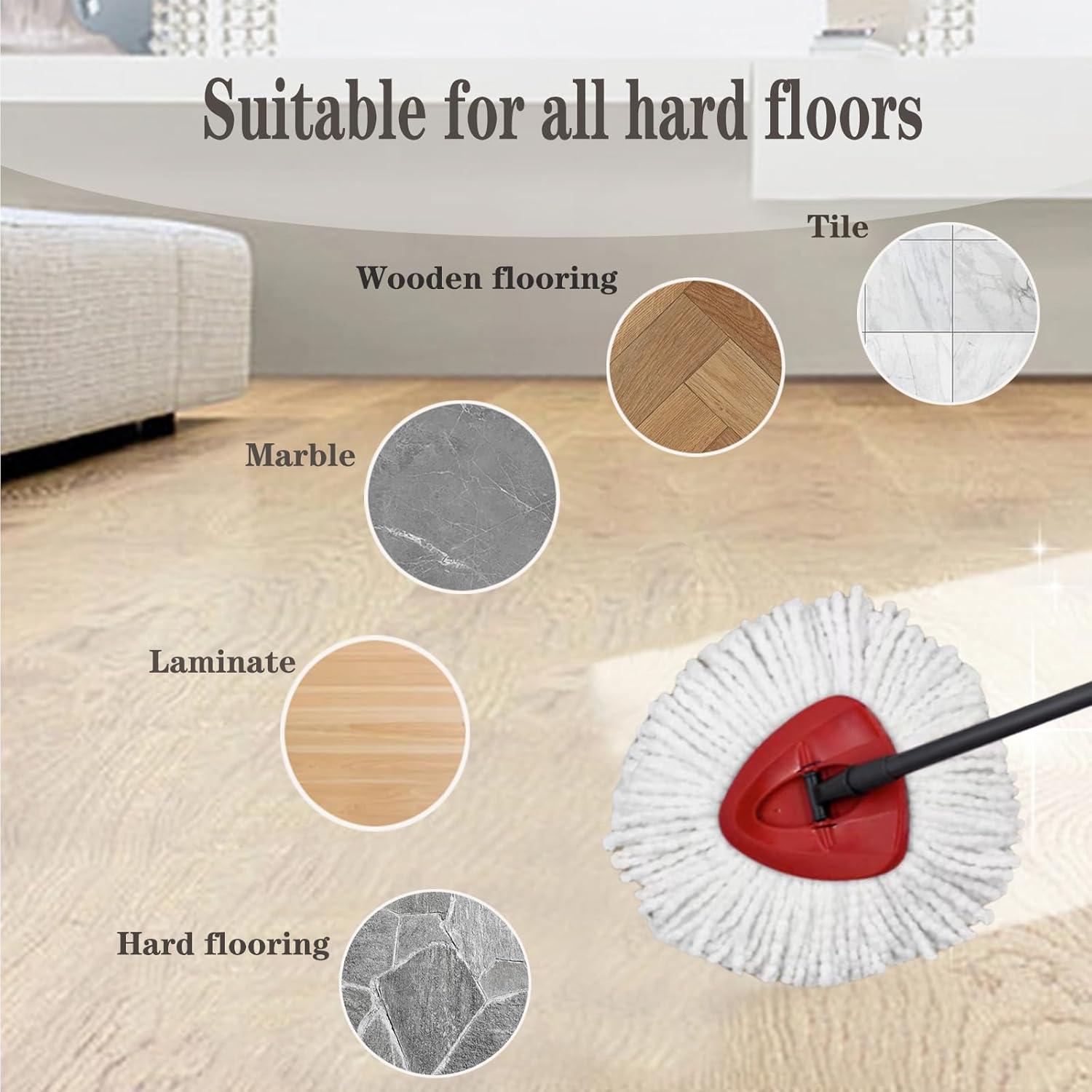 Paquete de 4 cabezales de microfibra para mopa O-Ceda