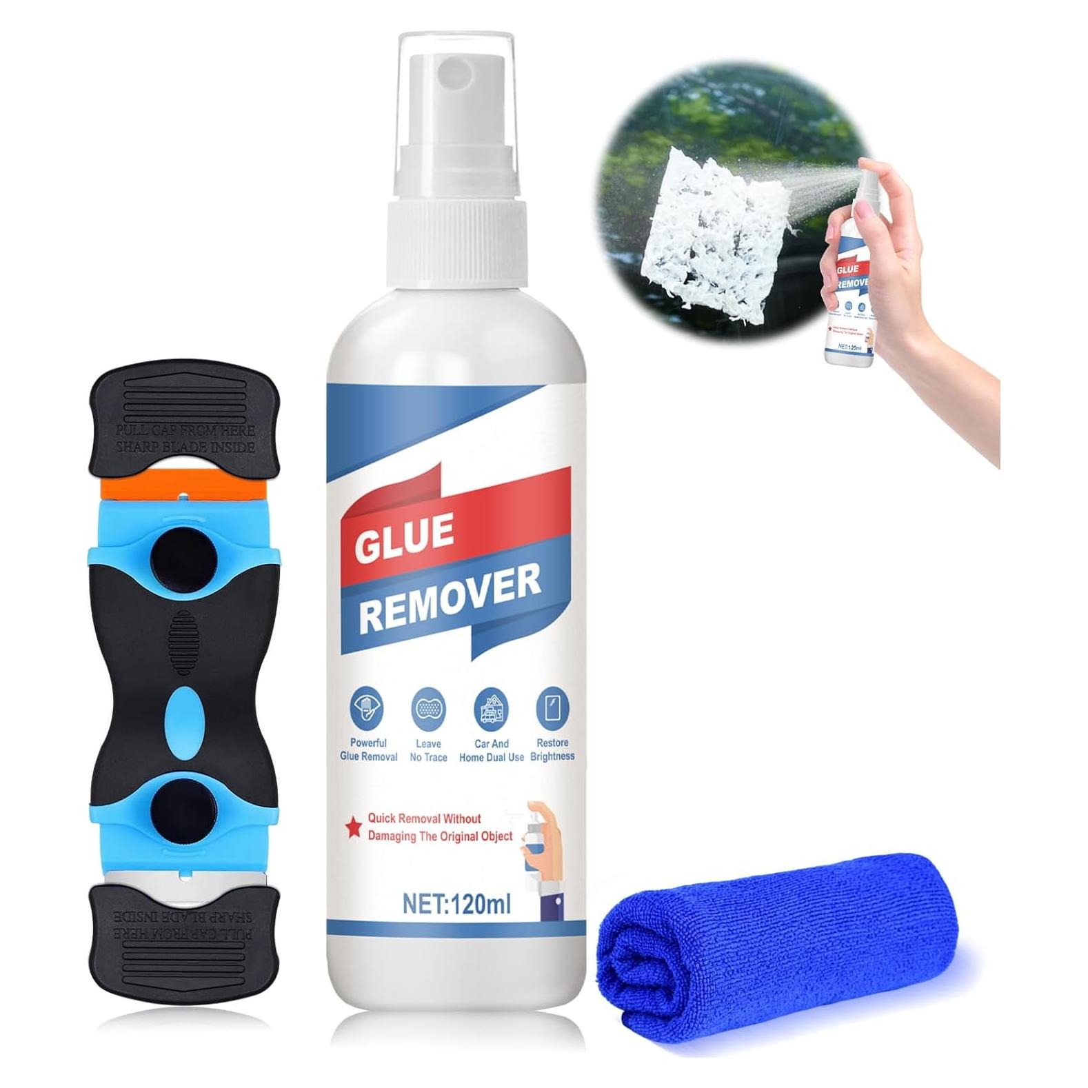 Removedor de Adhesivo Ganbaro 120ml con Raspador de Cuchilla