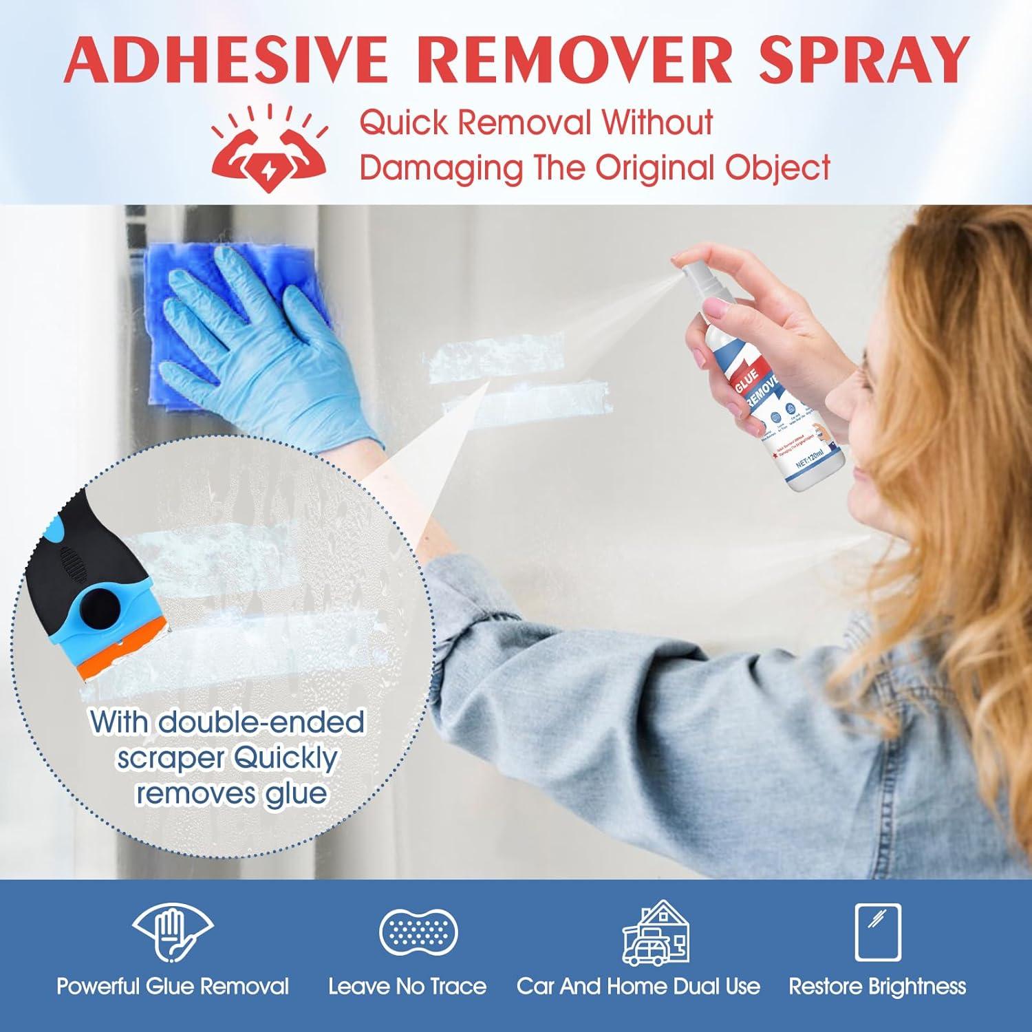 Removedor de Adhesivo Ganbaro 120ml con Raspador de Cuchilla