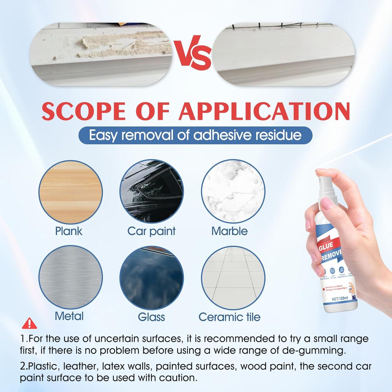 Removedor de Adhesivo Ganbaro 120ml con Raspador de Cuchilla