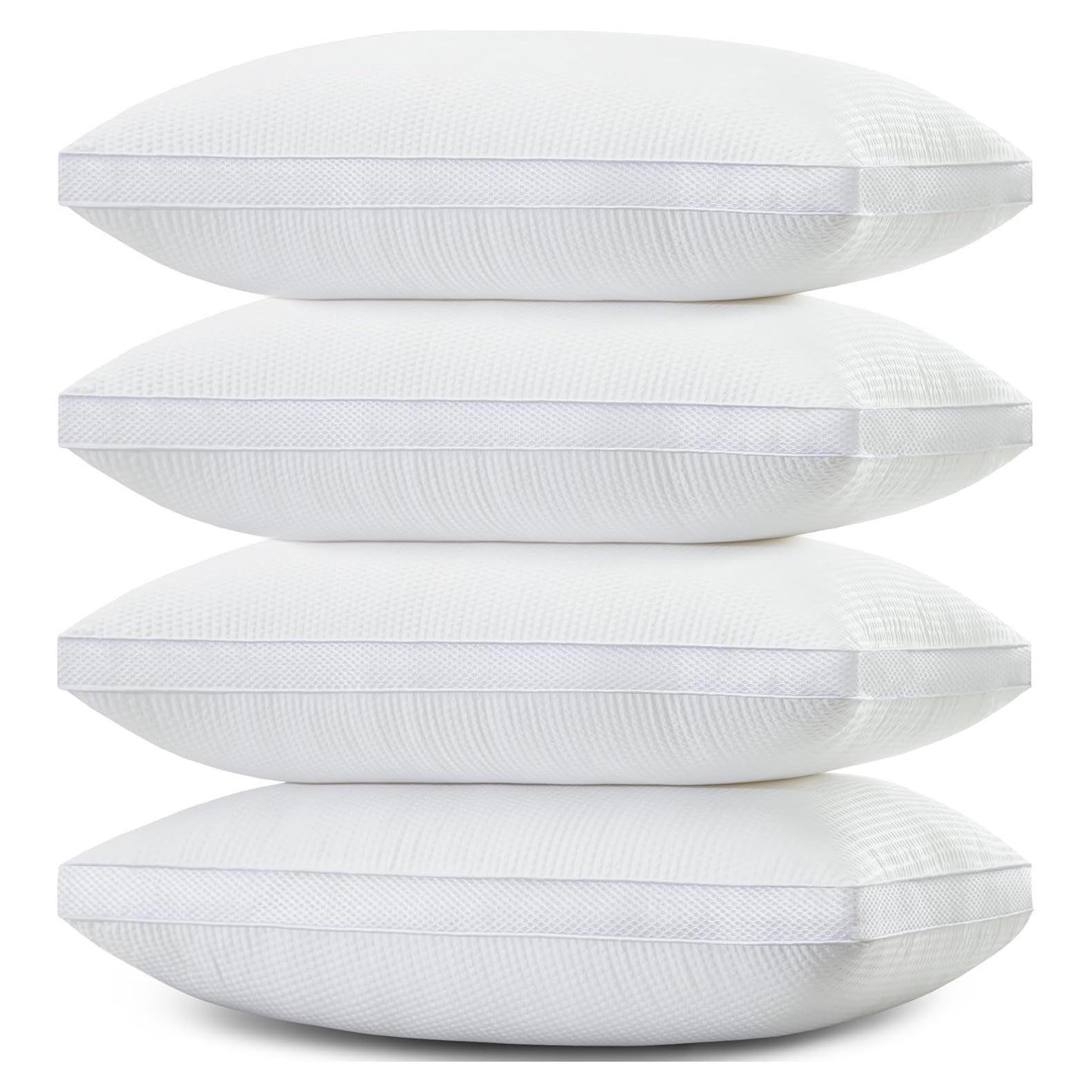 Cojines de Cama AIAEL con Bisel - Set de 2, Transpirables