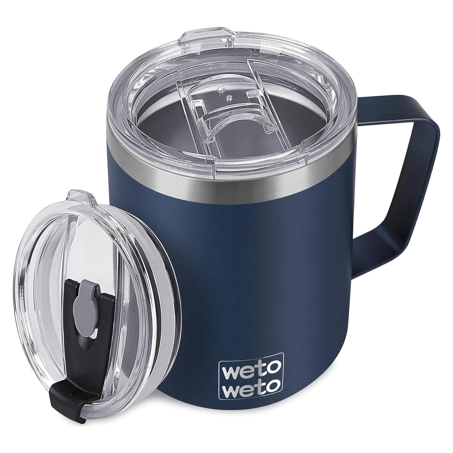 Taza de Café Aislada al Vacío WETOWETO 414 ml Azul Marino