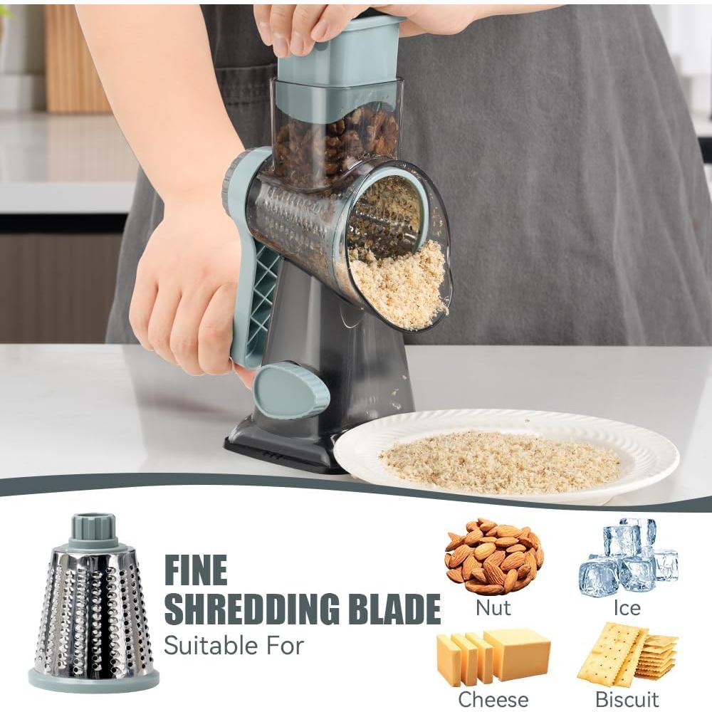 Rallador de Queso Rotativo LA COCINA DE DIOS 25.4cm Acero Inoxidable