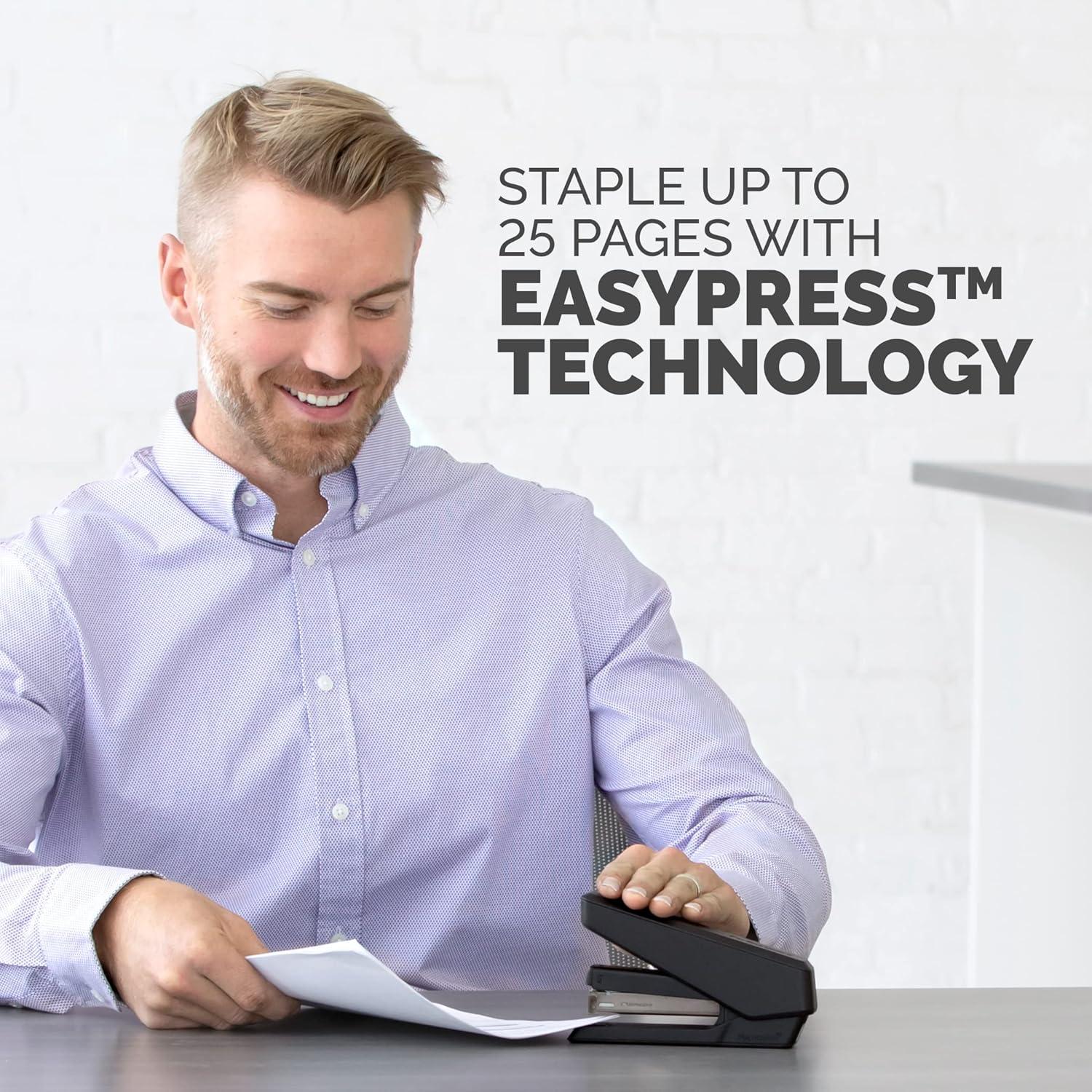 Grapadora Fellowes LX850 EasyPress Negra 25 Hojas Sin Esfuerzo