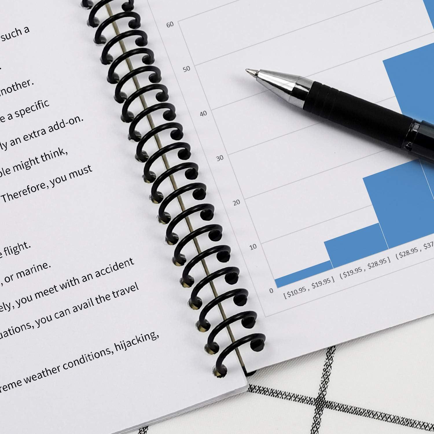 Bobina de Encuadernación Espiral Rayson 1.25" Negro 280 Hojas