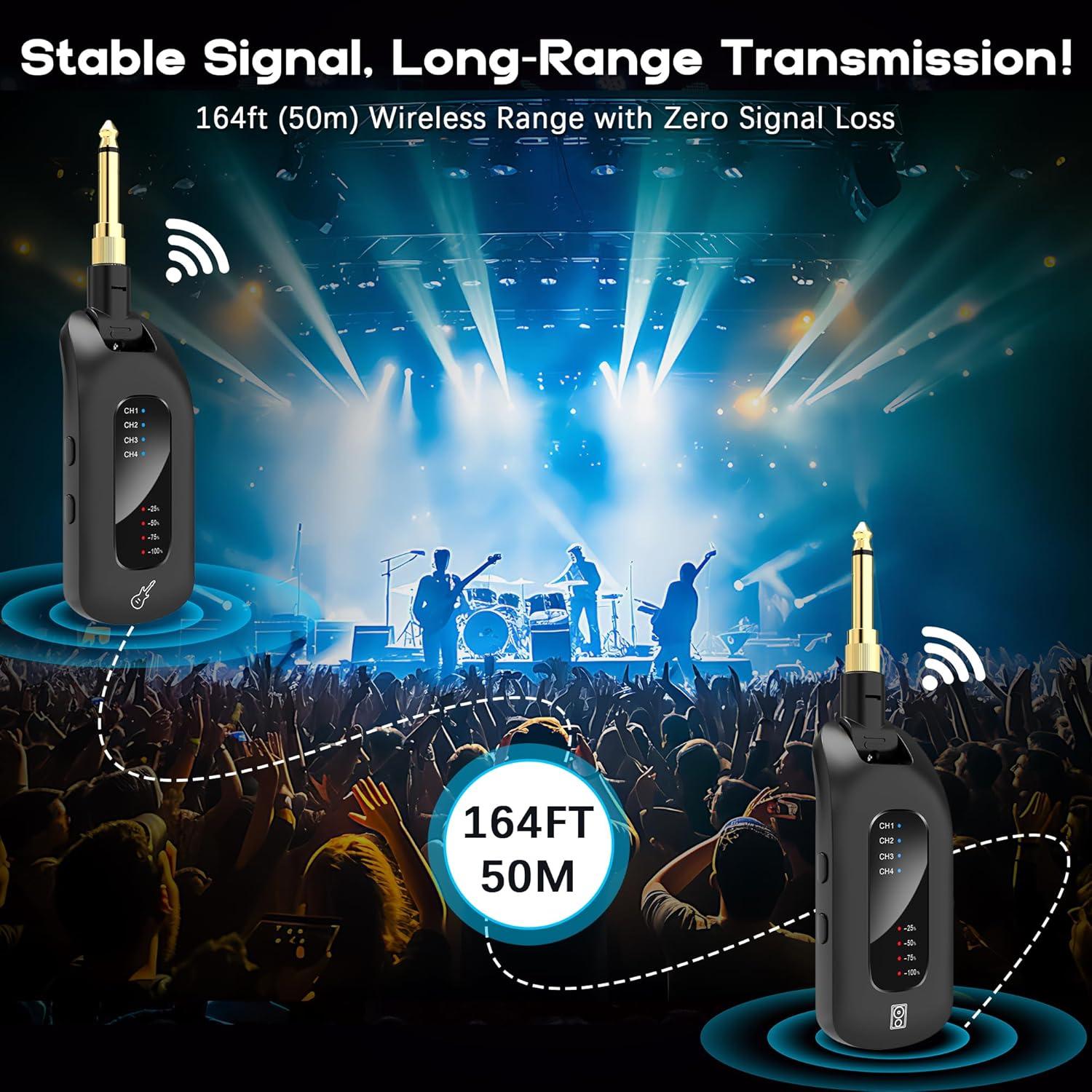 Sistema de Audio Inalámbrico M7 - Transmisor y Receptor 5.8GHz