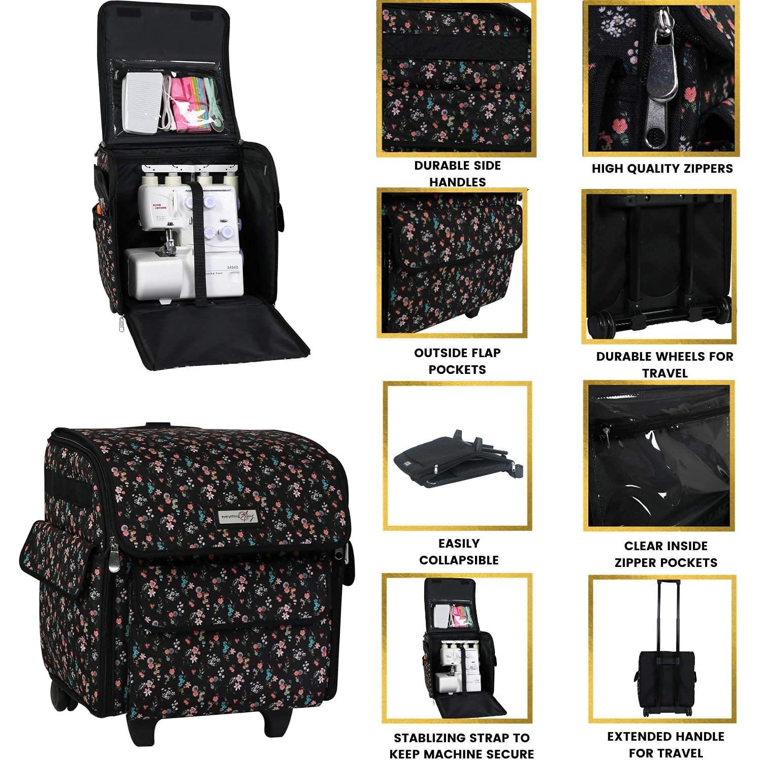 Bolsa de Transporte Todo Mary para Máquina Overlock Floral