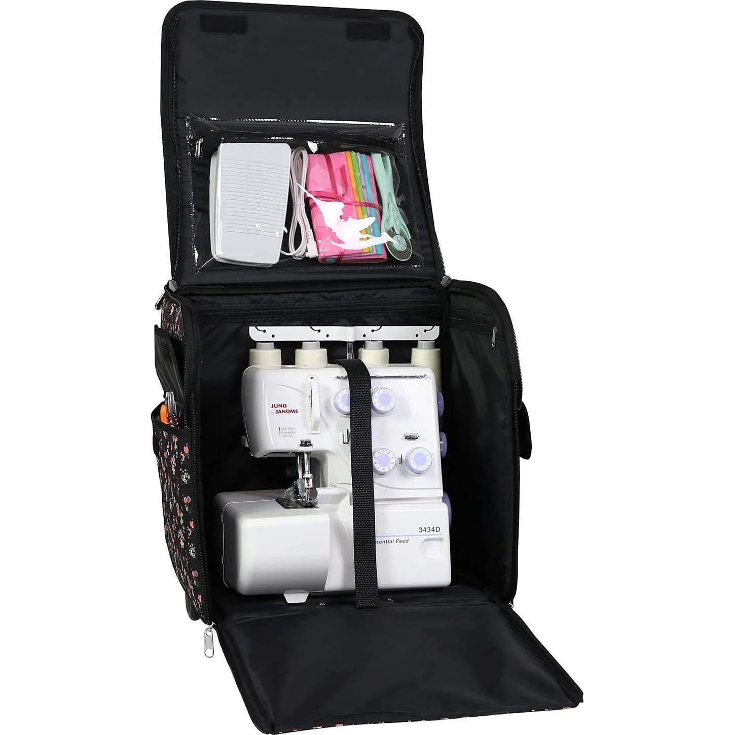 Bolsa de Transporte Todo Mary para Máquina Overlock Floral