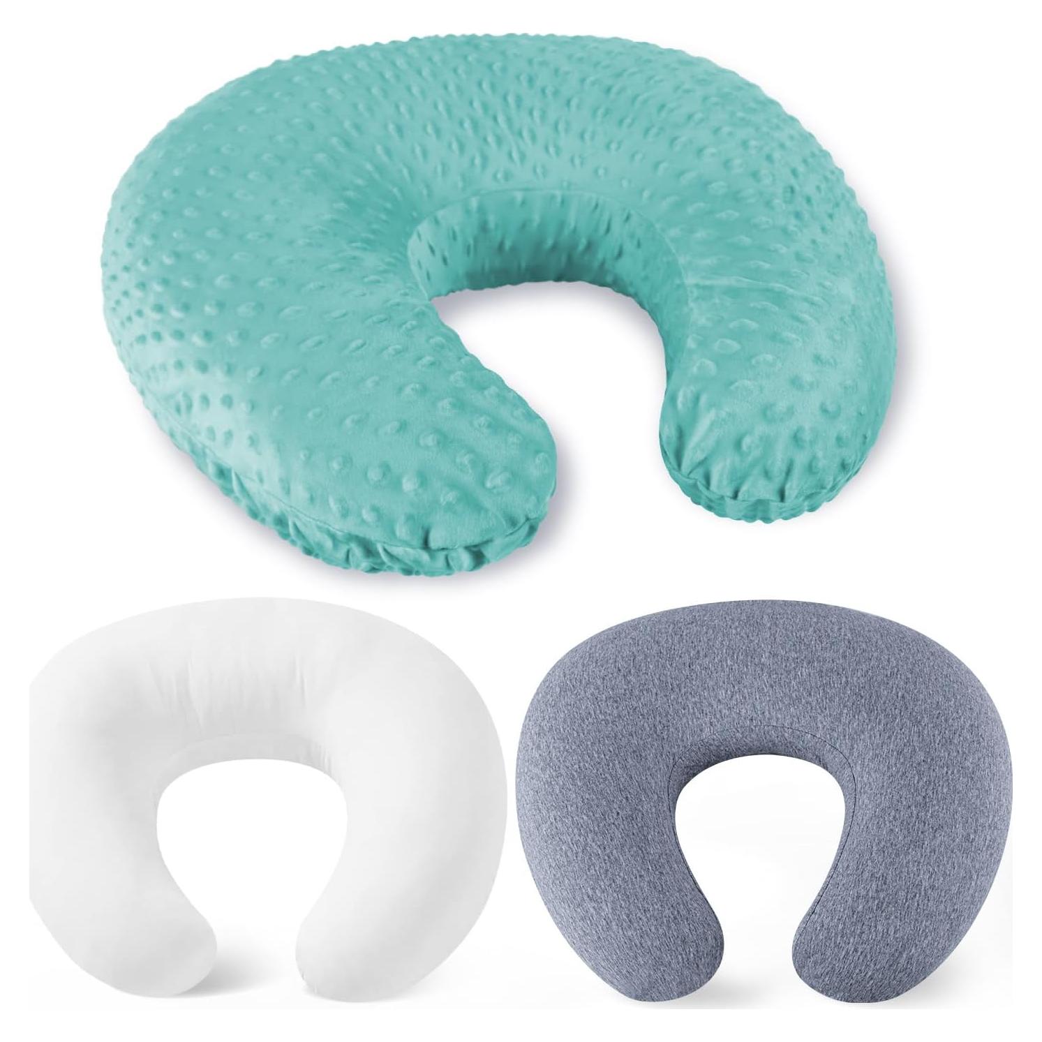 Almohada de Lactancia NiSleep Verde Claro Ajustable 55.9x45 cm