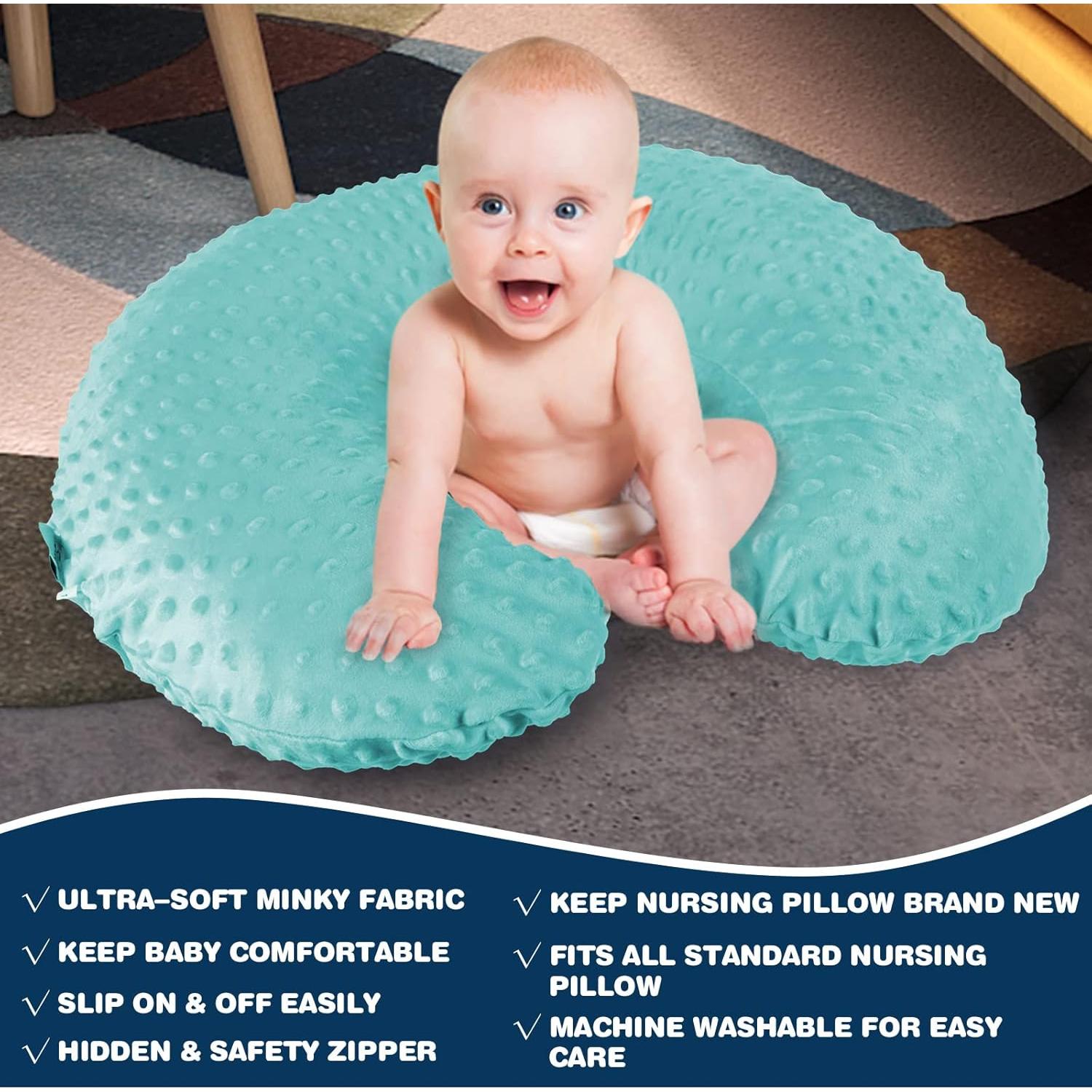 Almohada de Lactancia NiSleep Verde Claro Ajustable 55.9x45 cm