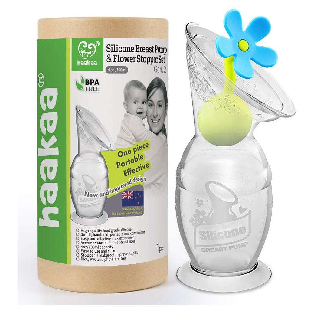 Bomba de Pecho Manual Haakaa de Silicona 100ml Libre BPA