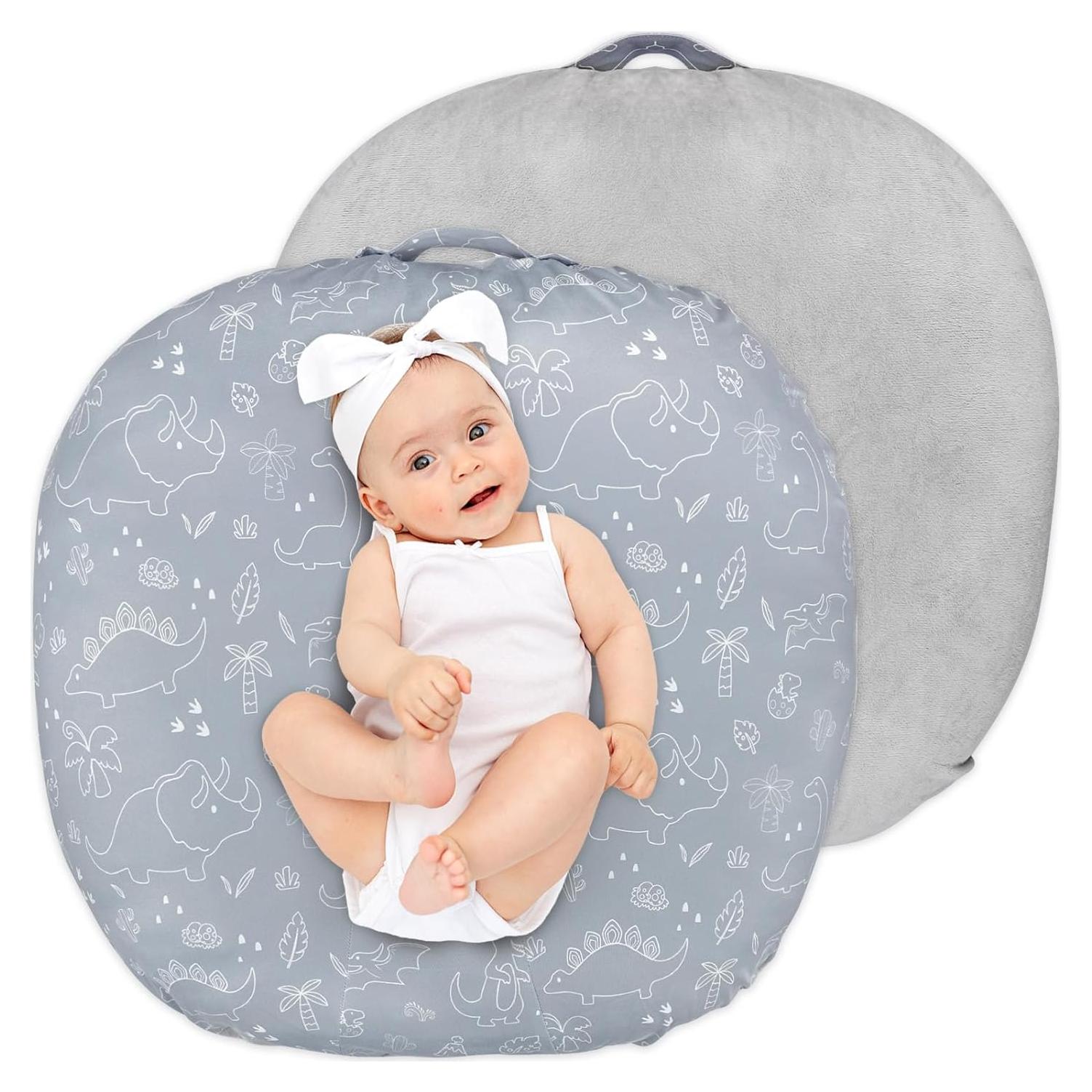 Funda Reversible para Lounger de Bebé Dinosaurio 66x66 cm