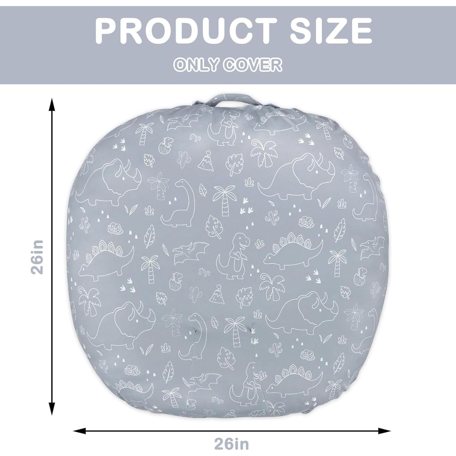 Funda Reversible para Lounger de Bebé Dinosaurio 66x66 cm