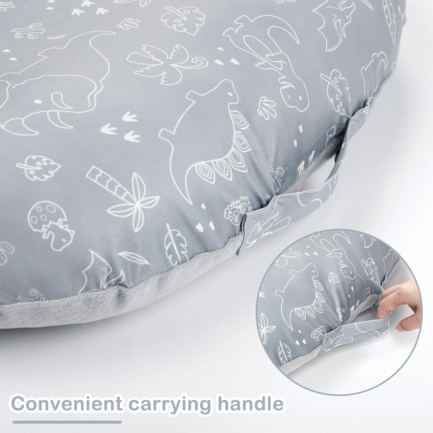 Funda Reversible para Lounger de Bebé Dinosaurio 66x66 cm