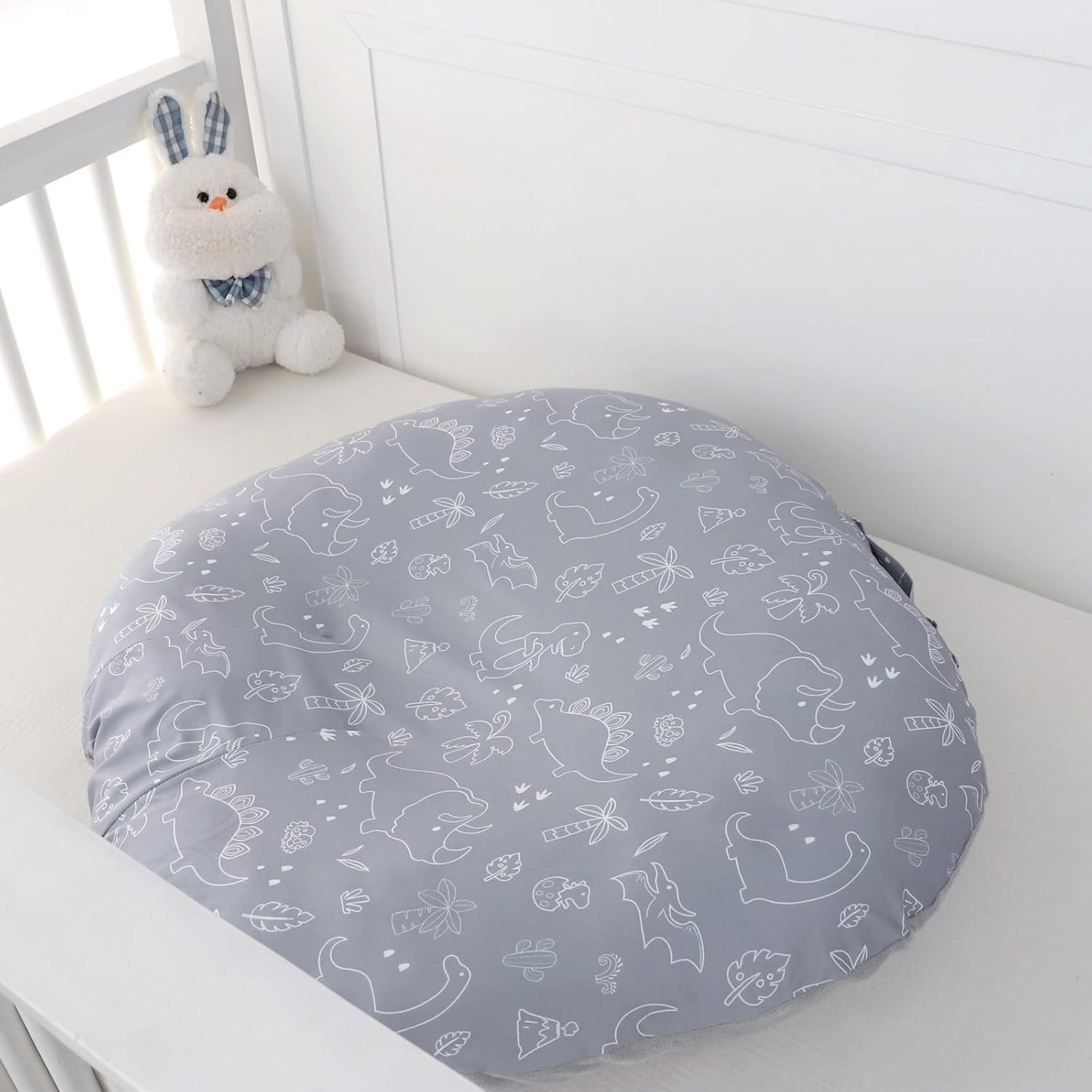 Funda Reversible para Lounger de Bebé Dinosaurio 66x66 cm