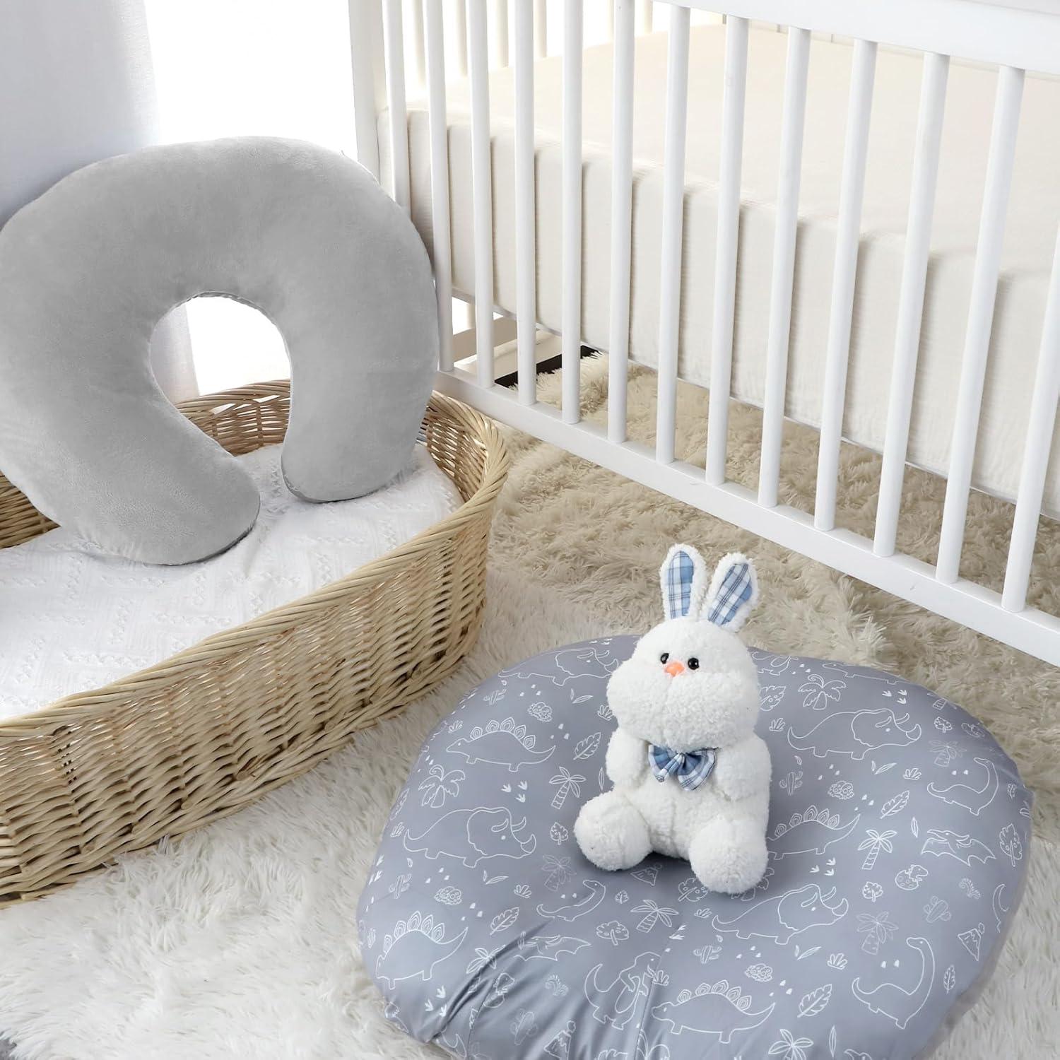 Funda Reversible para Lounger de Bebé Dinosaurio 66x66 cm