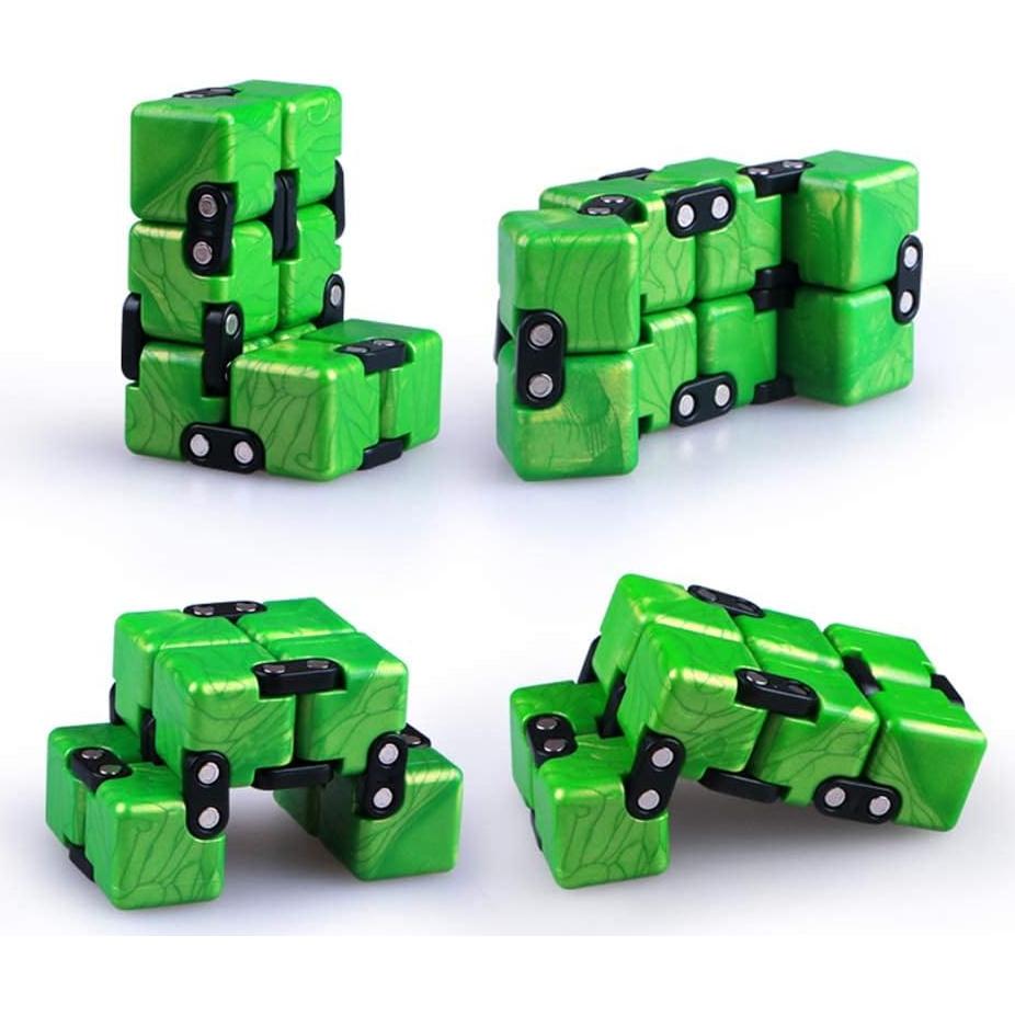 Cubo Antiestrés QIYI Pequeño Elefante Dorado Zafiro