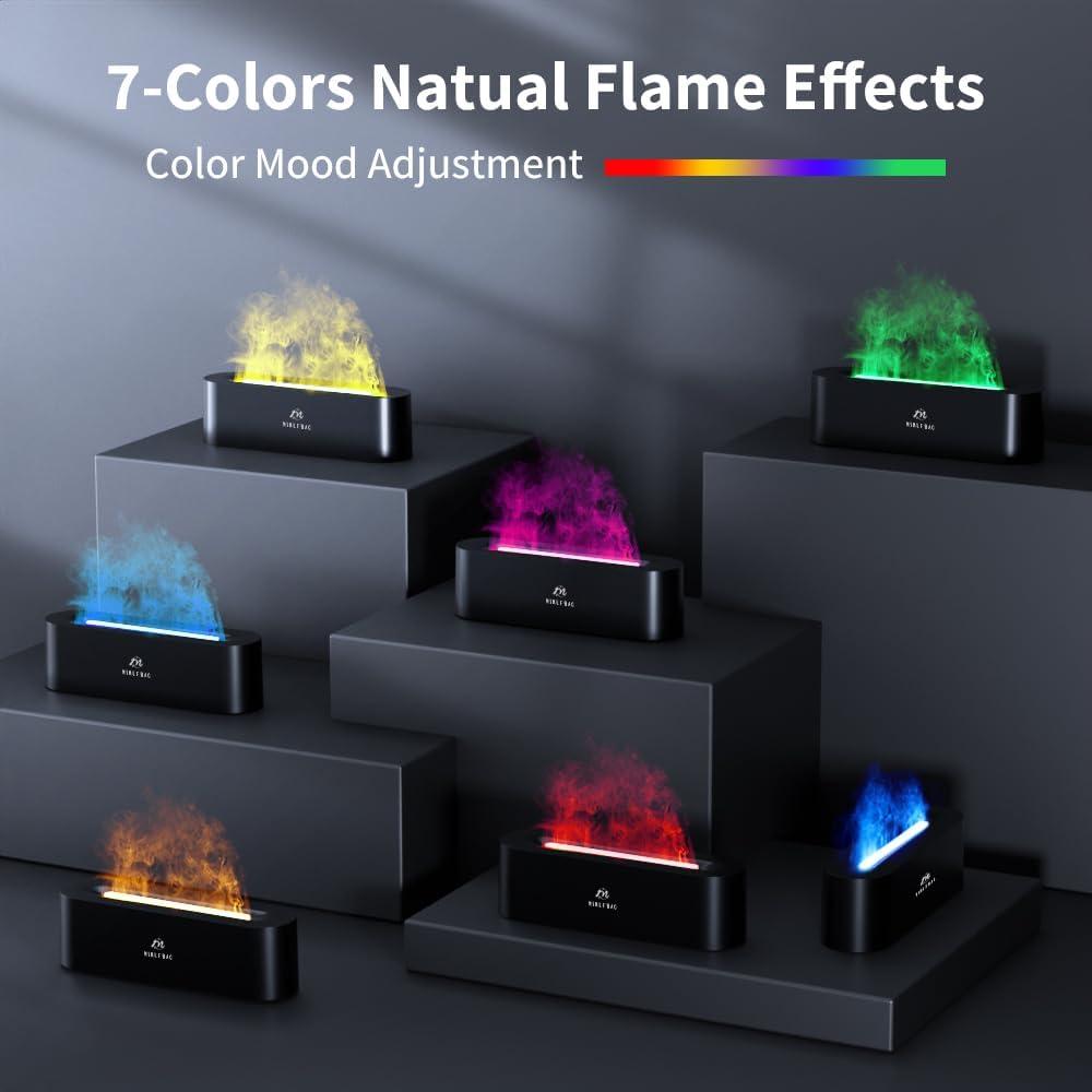 Difusor de Aromaterapia Minlebao DQ709 150ml Negro con Luz LED