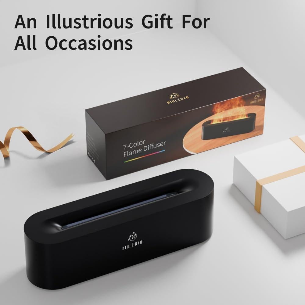 Difusor de Aromaterapia Minlebao DQ709 150ml Negro con Luz LED