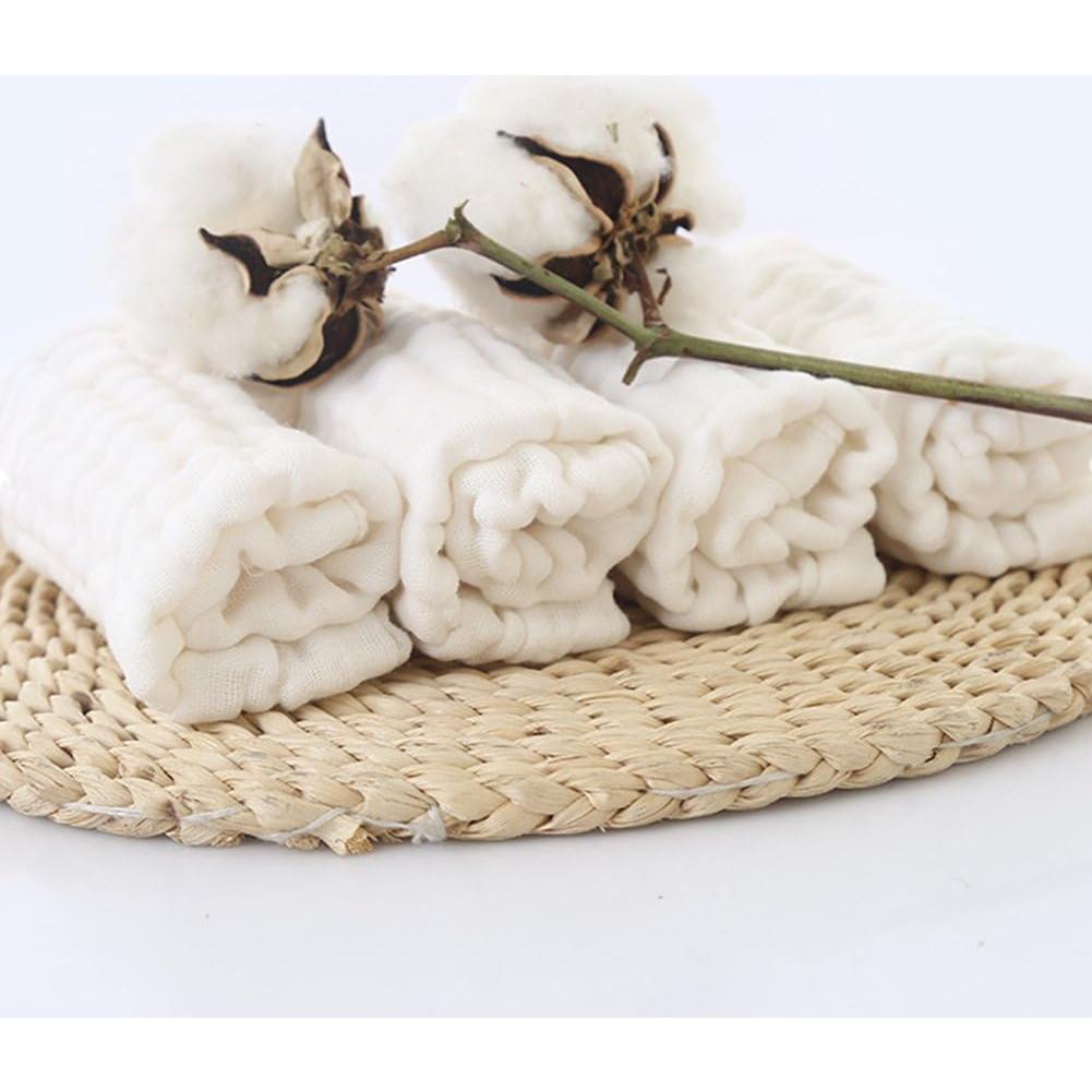 Paños de Muselina MUKIN para Bebés - Algodón Natural, 5 Unidades 30x30 cm