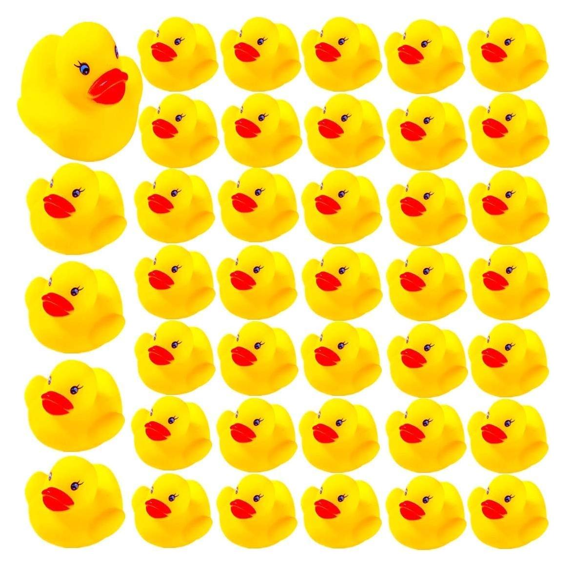 31 Patitos de Goma Amarillos para Baño DZTIAN - Juguetes Sonoros