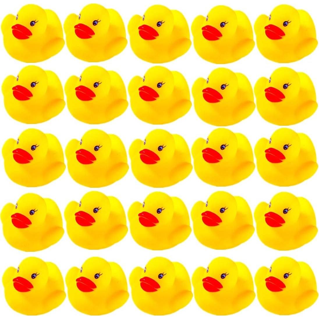 31 Patitos de Goma Amarillos para Baño DZTIAN - Juguetes Sonoros