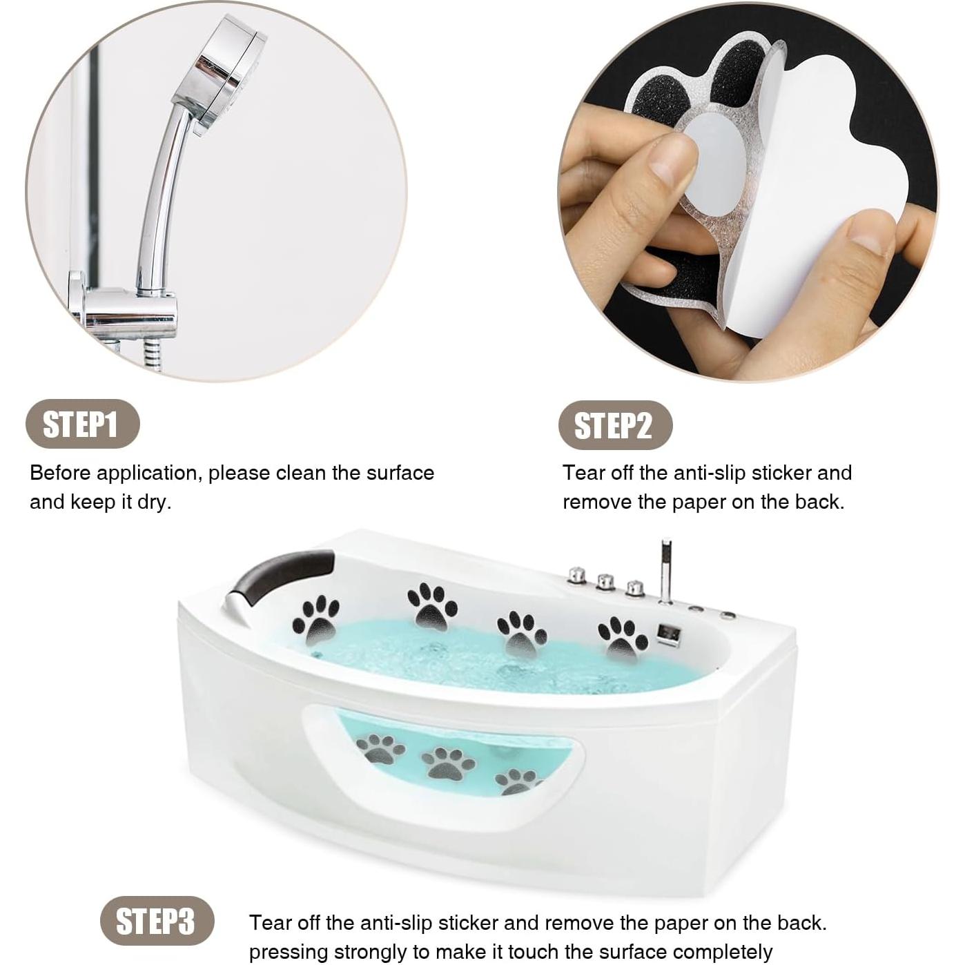 Pegatinas Antideslizantes Secopad Patas de Oso 24 Piezas