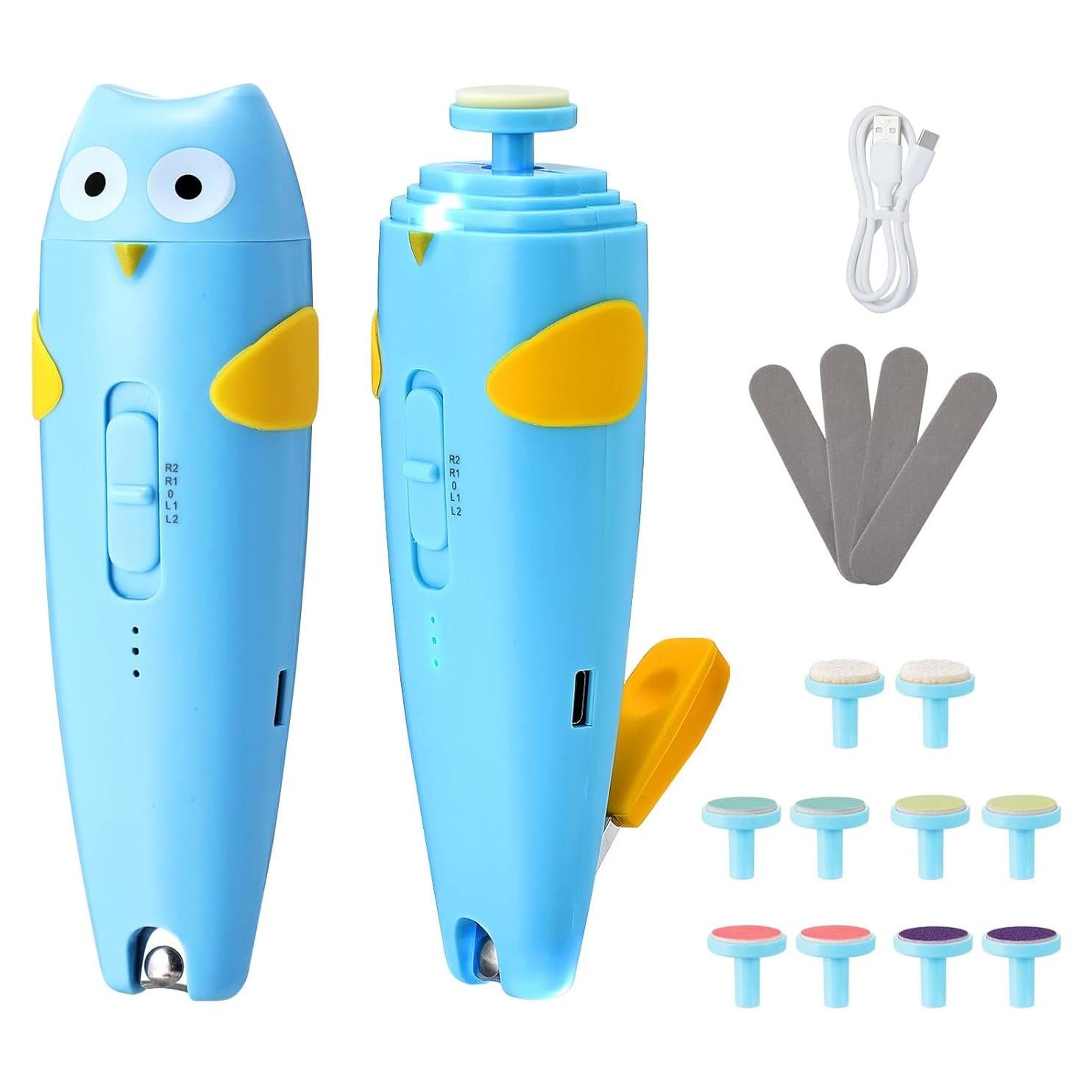 Cortador de Uñas Eléctrico Lictin 2 en 1 para Bebés con Luz