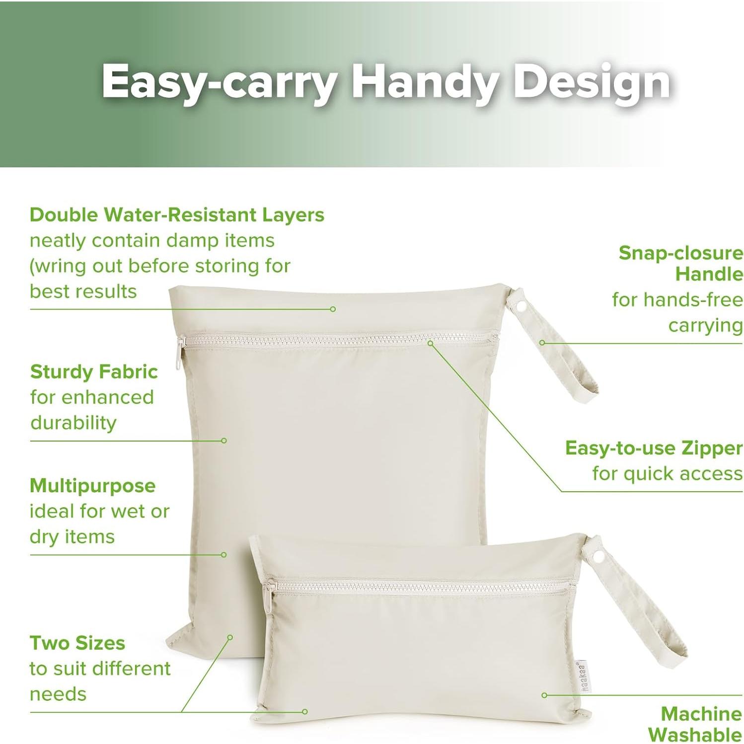 Bolsa Impermeable Haakaa para Bebé 320x370mm Beige