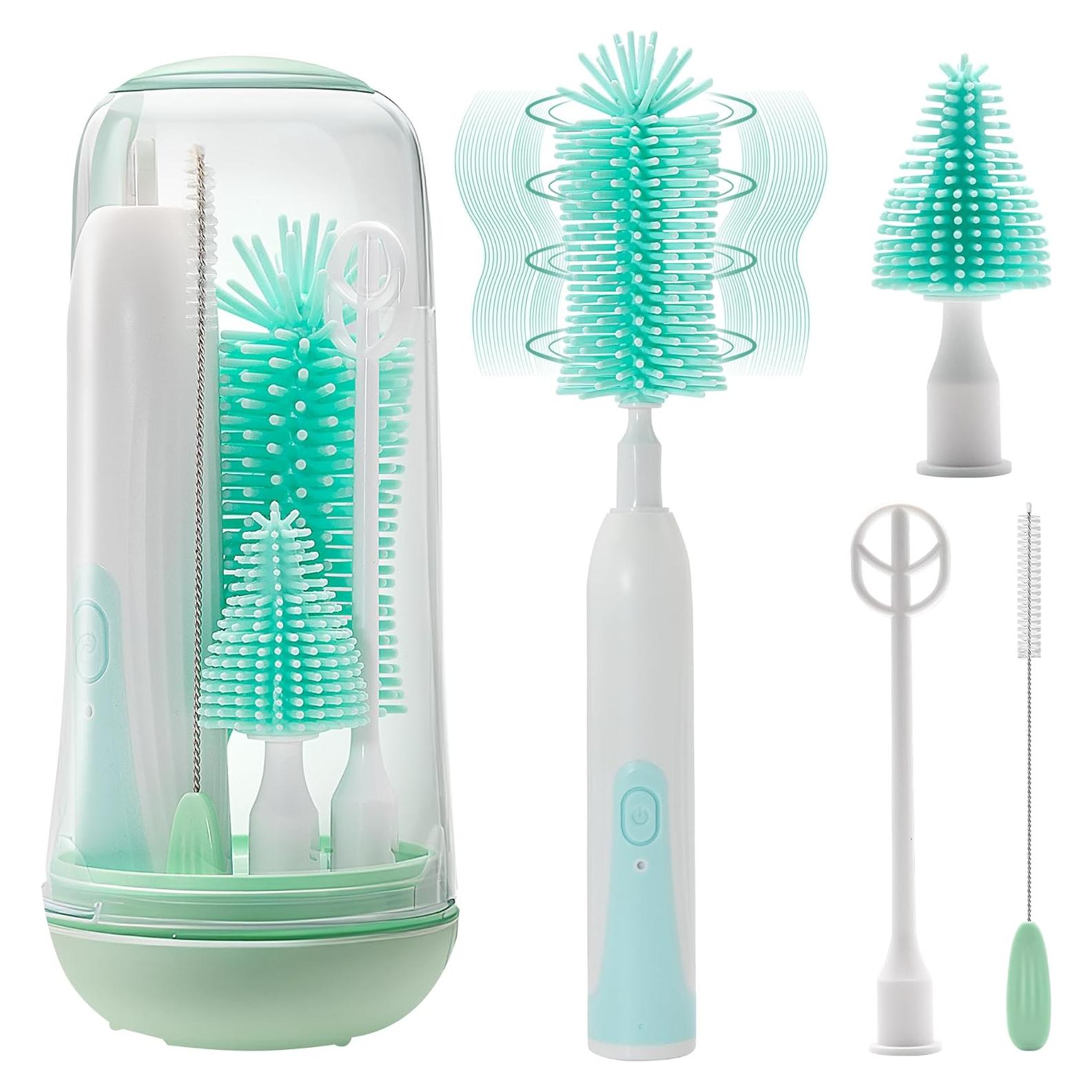 Limpiador Eléctrico de Botellas Sparkleing Verde 7 en 1