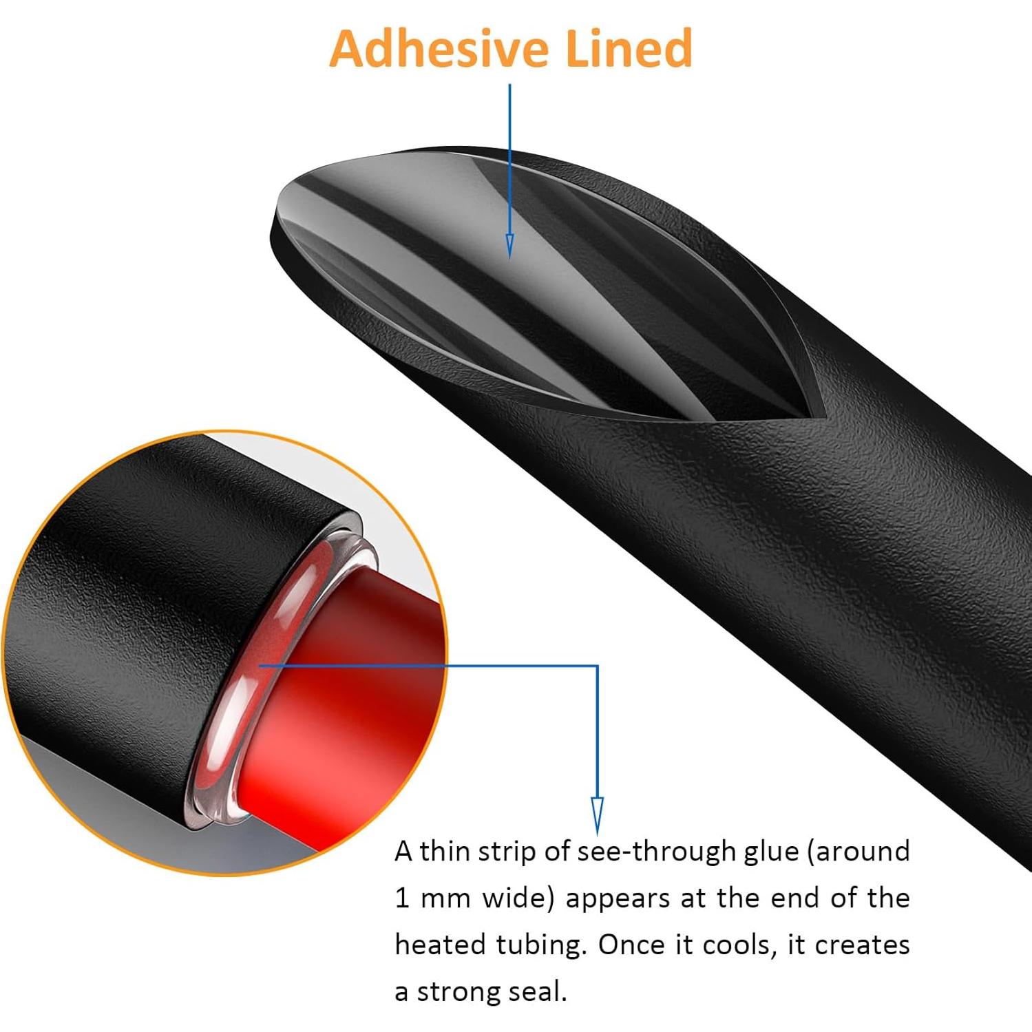 Kit de Tubos Termocontraíbles 355pcs Twippo 3:1 Negro