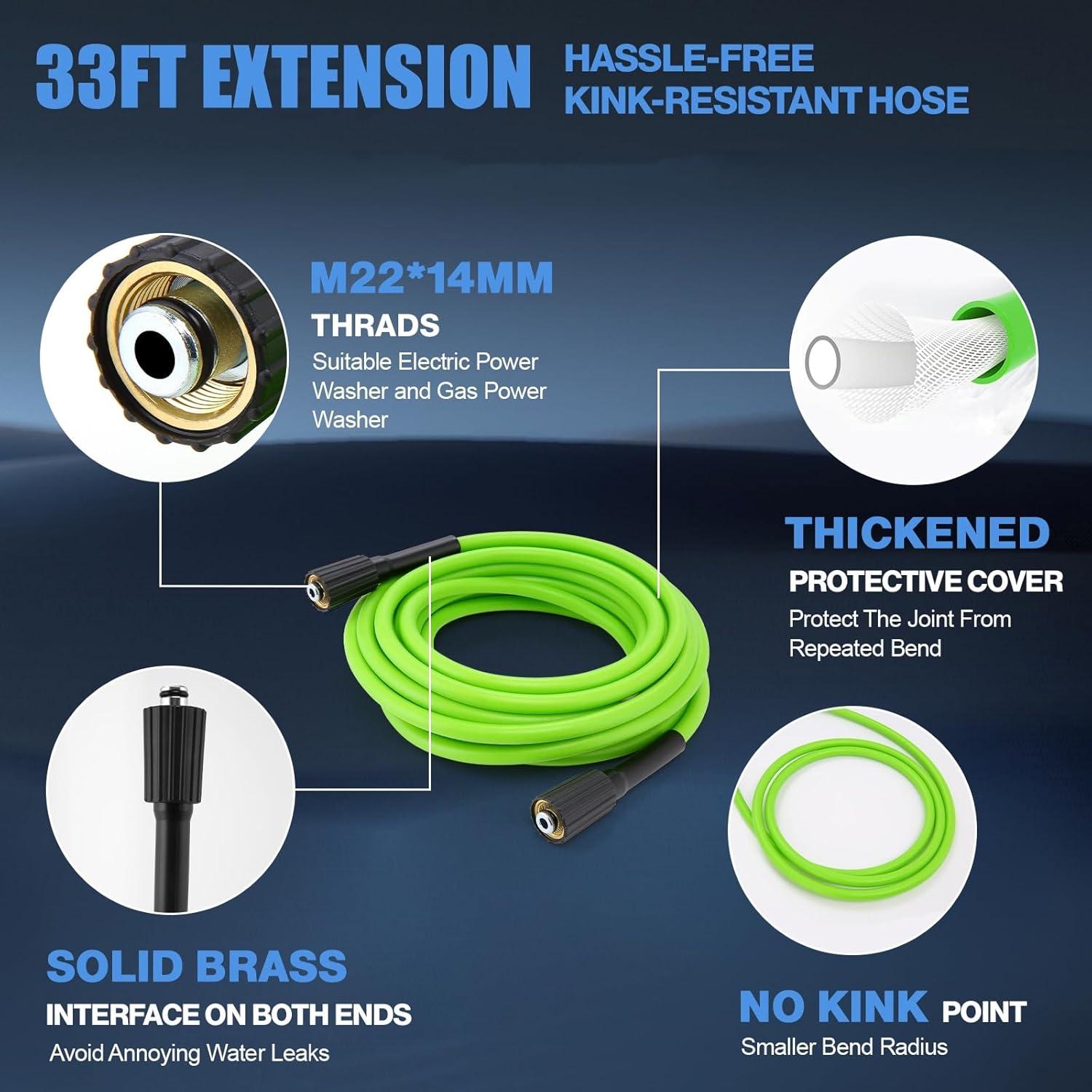Lavadora de Presión Eléctrica Commowner JX09 5000PSI 10M