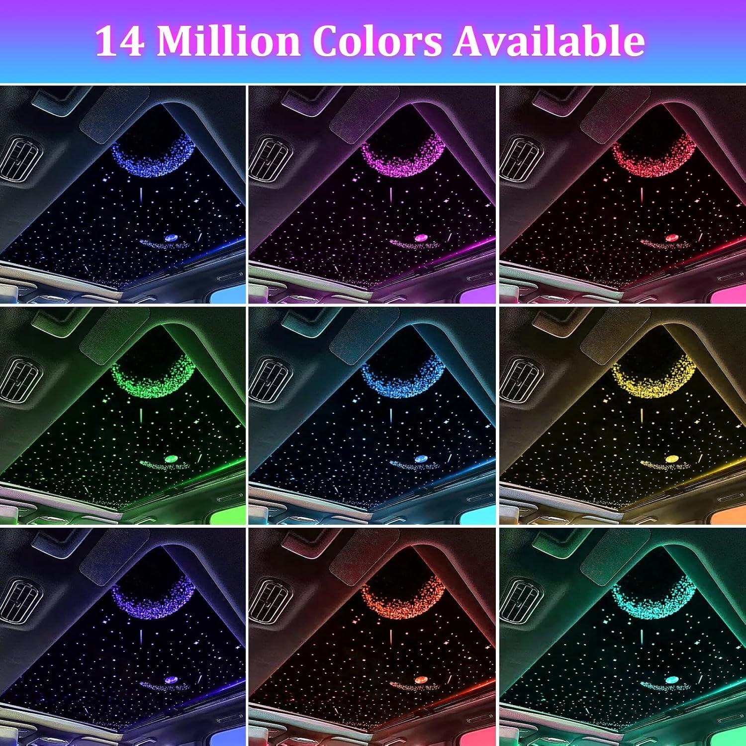 Película Solar Techo Coche WEBUPAR 160x100 cm RGB LED