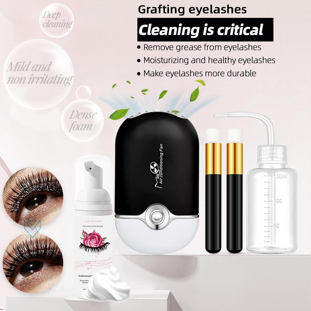 Kit de Extensión de Pestañas DNSGOOR con Ventilador USB y Herramientas