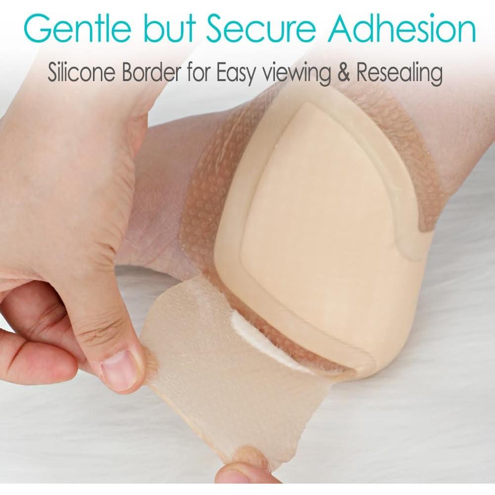 Vendas de Espuma Silicona GoToHere 20.32x20.32cm para Heridas