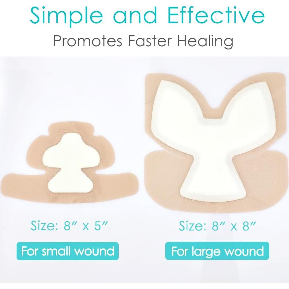 Vendas de Espuma Silicona GoToHere 20.32x20.32cm para Heridas