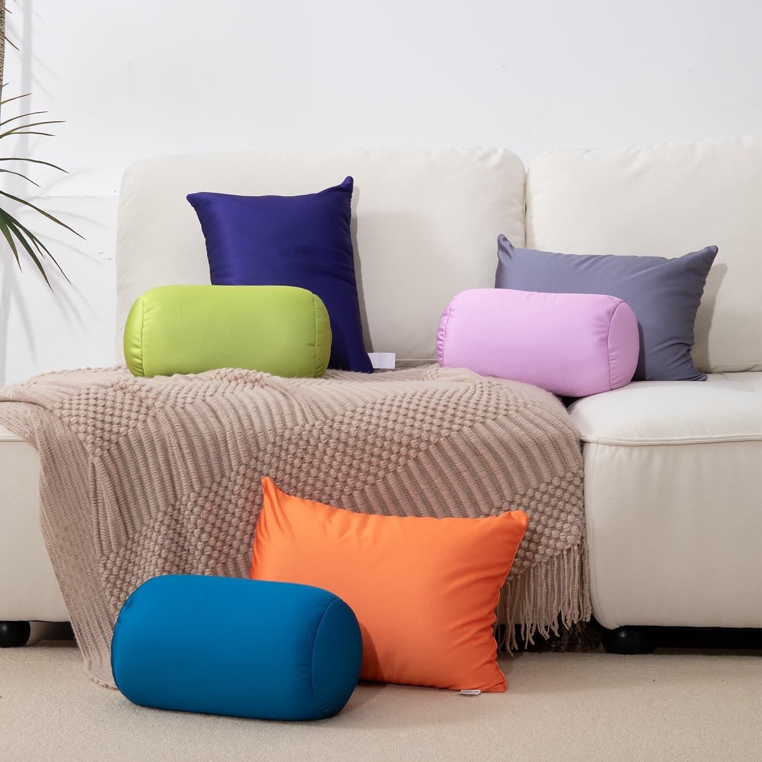 Almohada de Cuerpo Focustree Microperlas 30x18 cm Negro