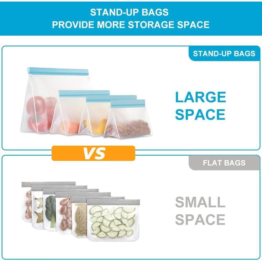 Bolsas de Almacenamiento Reutilizables ANDYKEN 2 Galones 10 Unidades